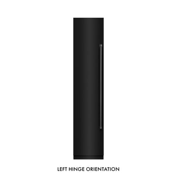 ZLINE 18" 8.6 cu. ft. Left Hinge Column Freezer in Black Stainless Steel with Graphite Gray Interior, RCFVL-BS-18