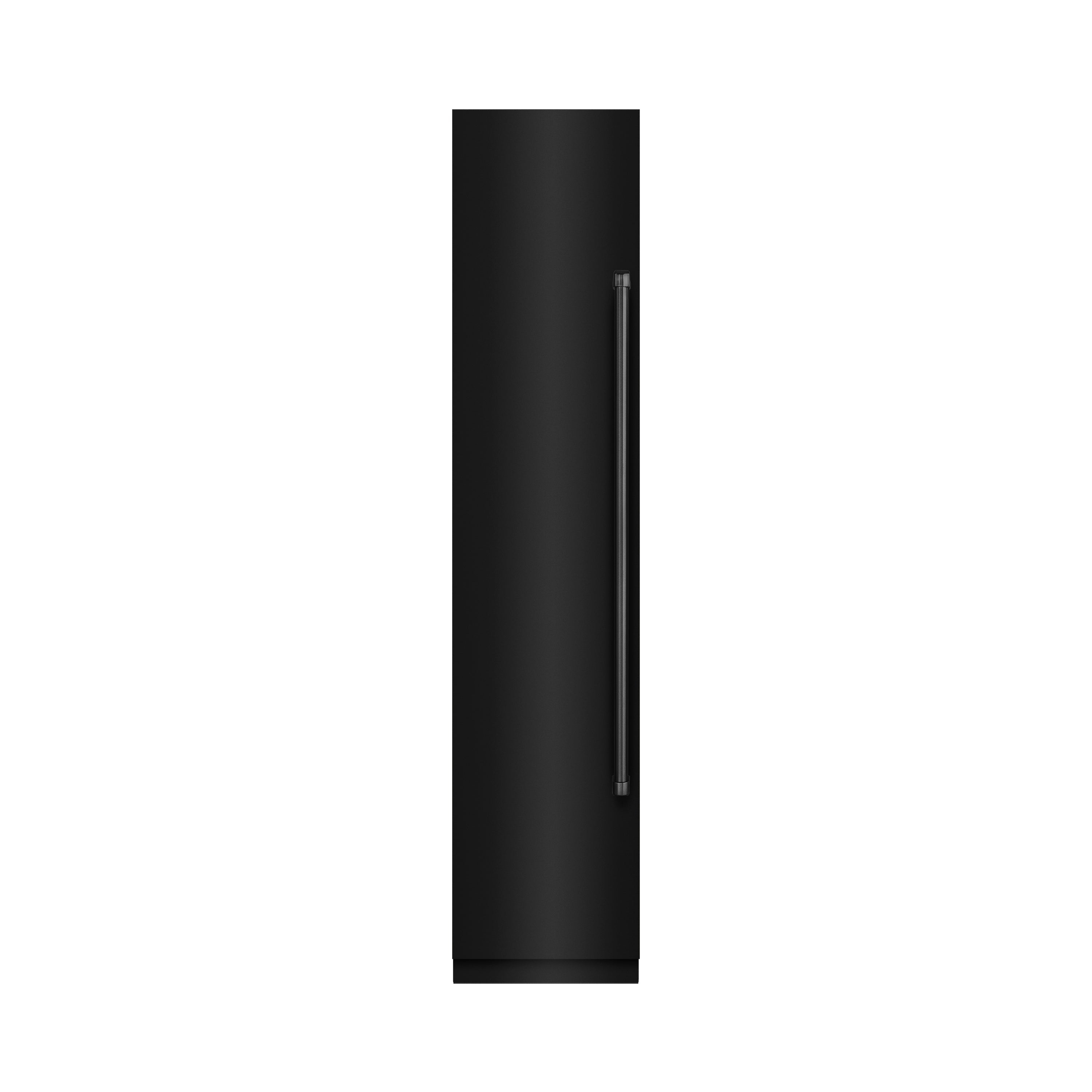 ZLINE 18" 8.6 cu. ft. Left Hinge Column Freezer in Black Stainless Steel with Graphite Gray Interior, RCFVL-BS-18