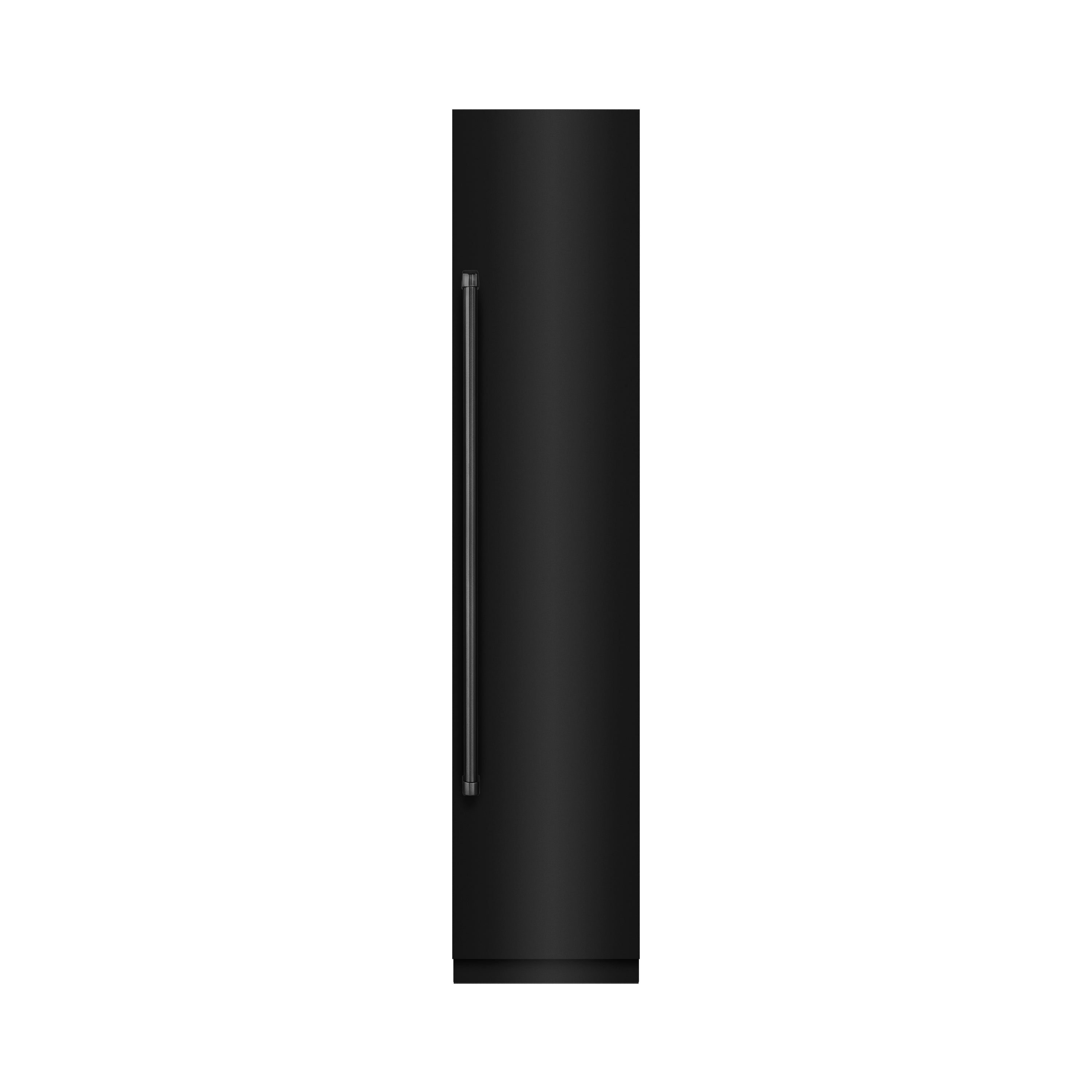 ZLINE 18" 8.6 cu. ft. Right Hinge Column Freezer in Black Stainless Steel with Graphite Gray Interior, RCFVR-BS-18