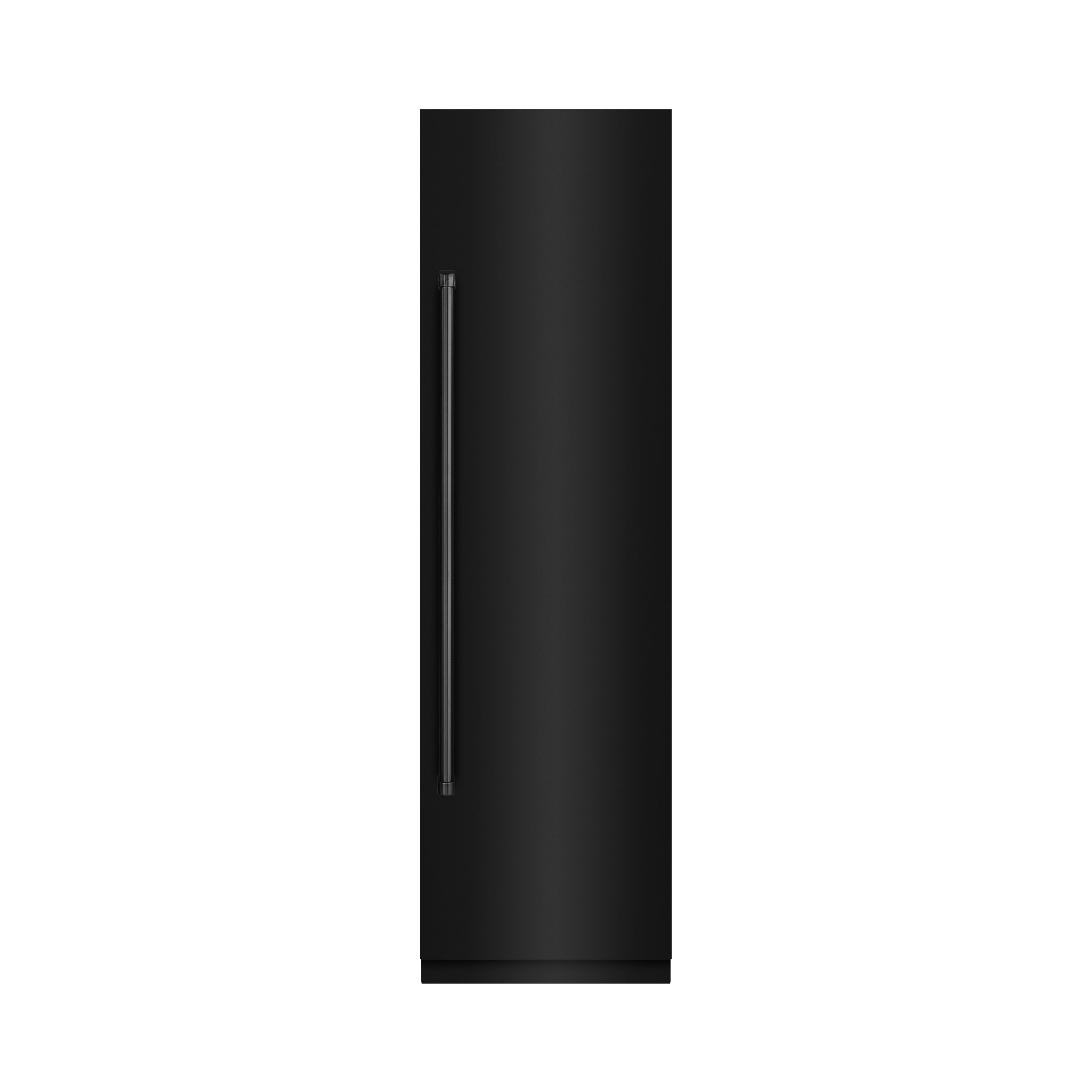 ZLINE 24 in. Column Refrigerator, 12.5 Cu. Ft., Black Stainless Steel with Graphite Gray Interior (RCRV-BS-24)