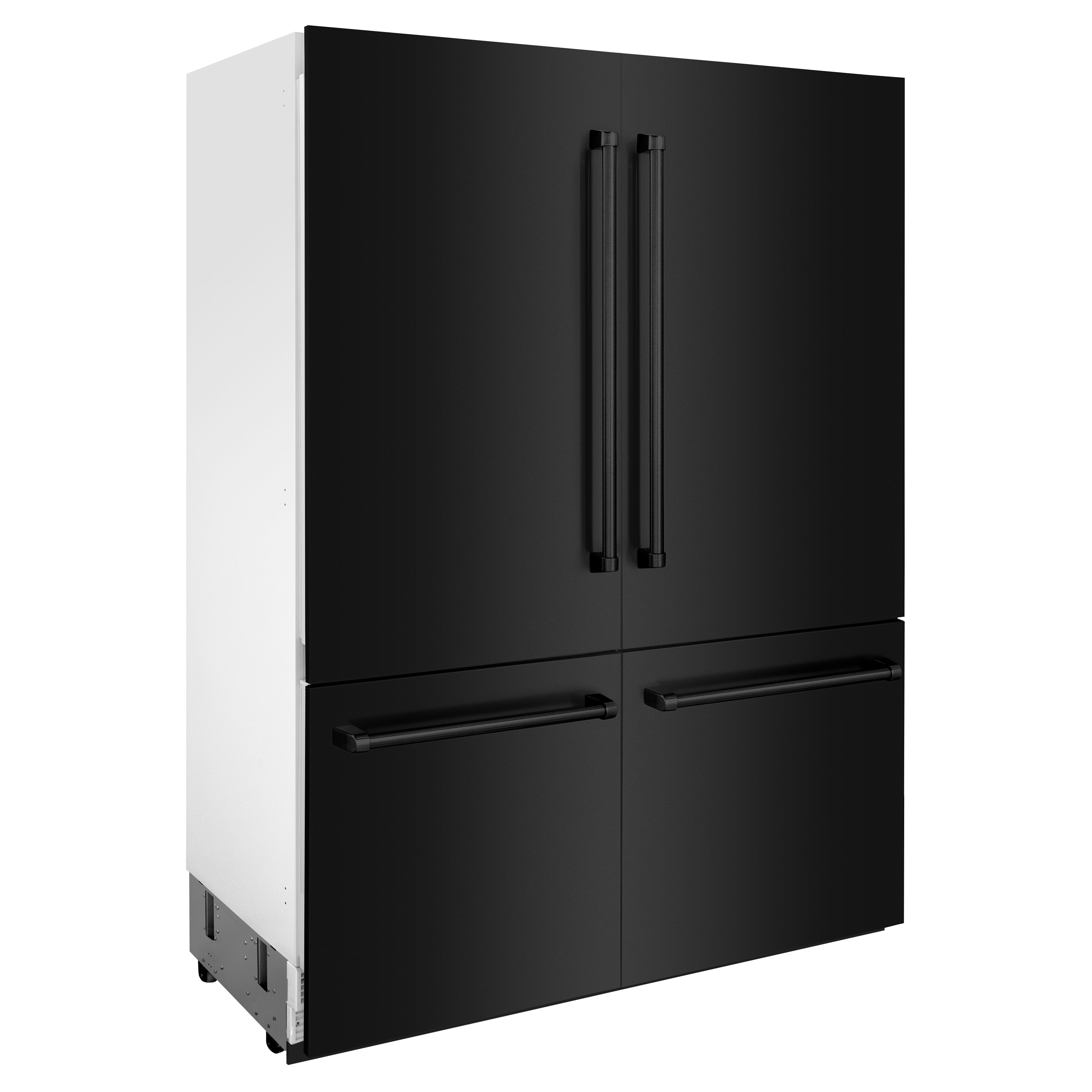 ZLINE 60-Inch Built-In Refrigerator 32.2 cu. ft. Black Stainless Steel Internal Water & Ice Dispenser (RBIV-BS-60)
