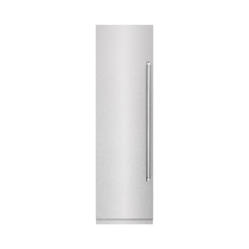ZLINE 24" 12.4 cu. ft. Column Freezer in Satin Stainless Steel with Graphite Gray Interior, RCFV-SN-24