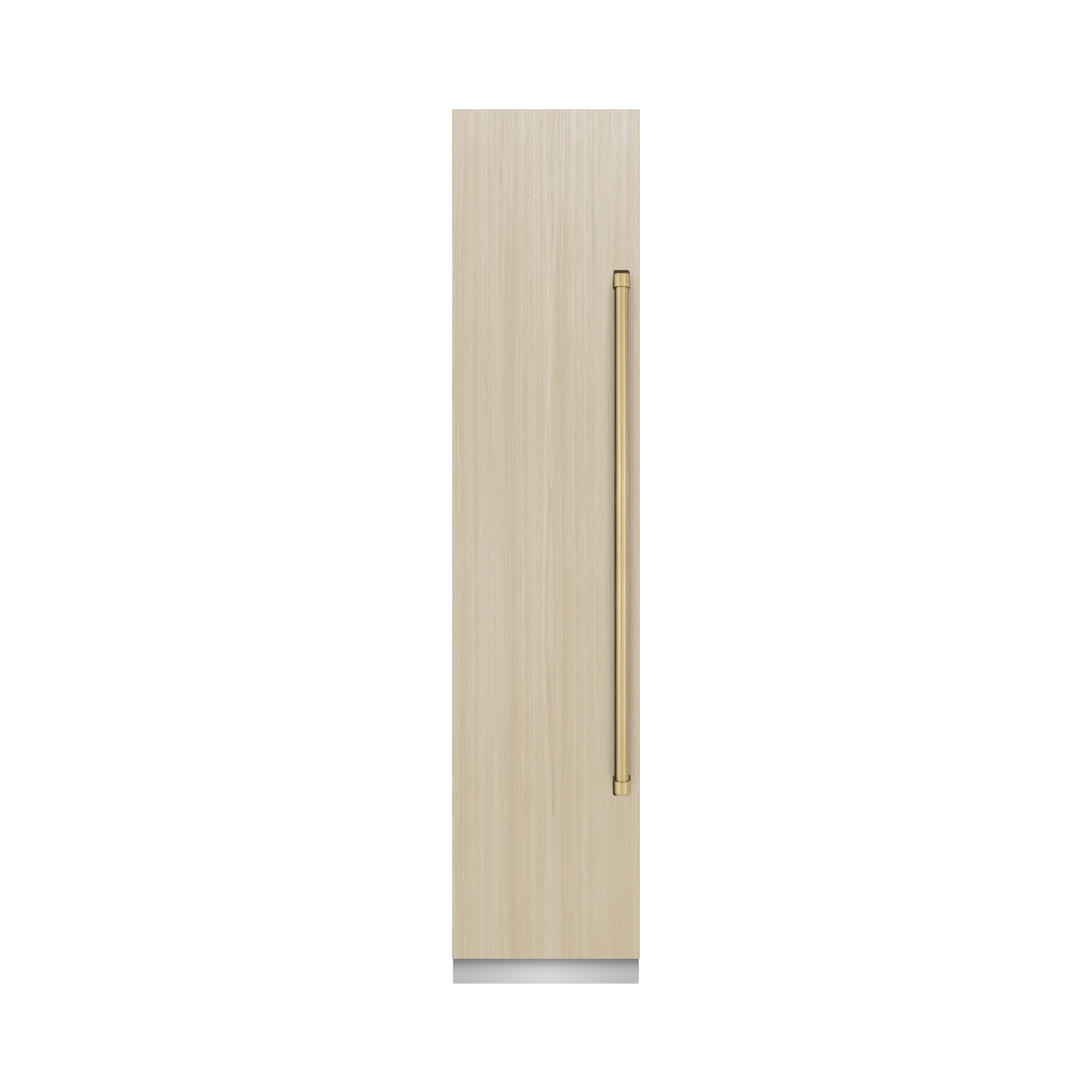 ZLINE Autograph 18" 8.6 cu. ft. Panel Ready Left Hinge Column Freezer with Graphite Gray Interior and Champagne Bronze Accents, RBCFVLZ-18-CB