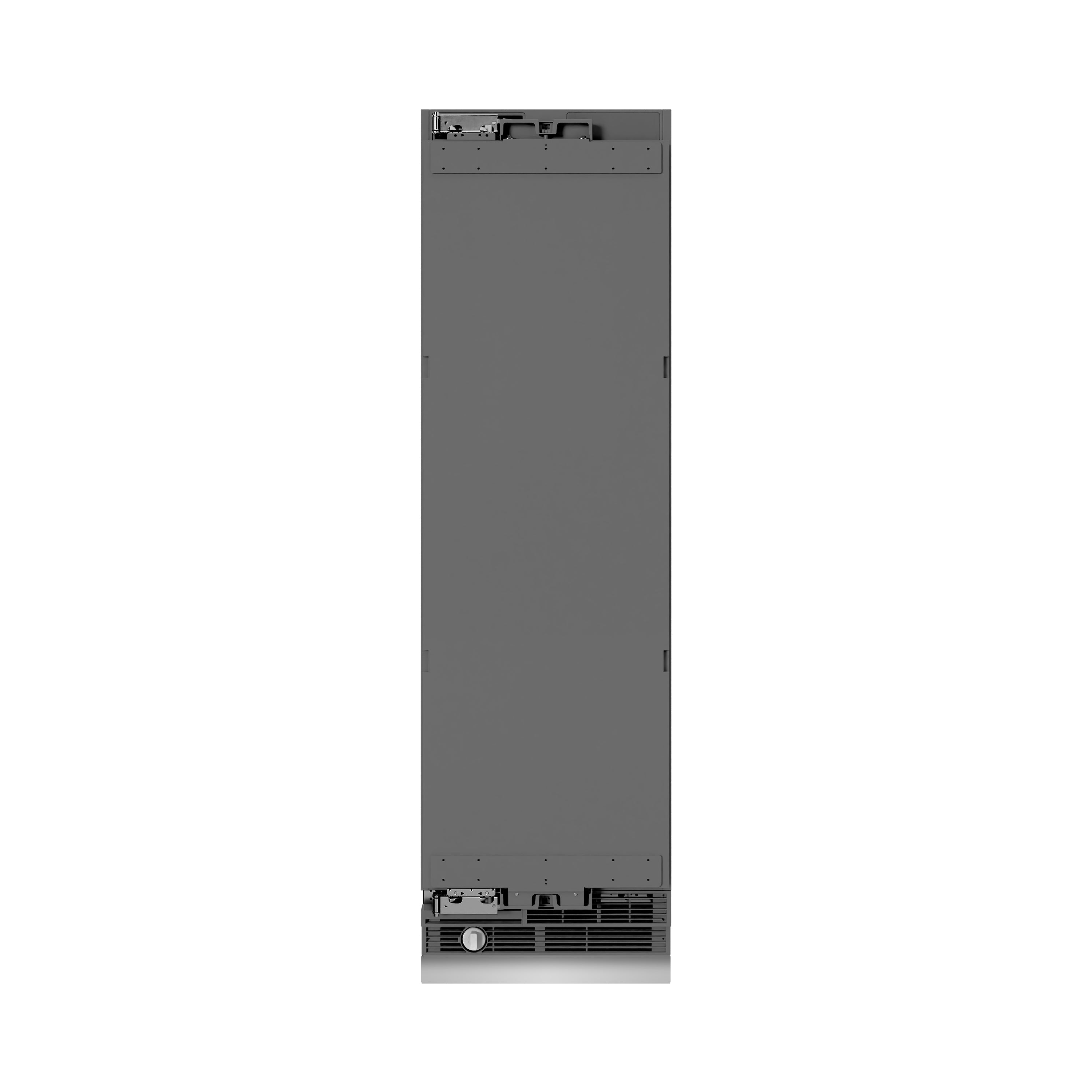 ZLINE Autograph 24" 12.4 cu. ft. Panel Ready Column Freezer with Graphite Gray Interior and Champagne Bronze Accents, RBCFVZ-24-CB