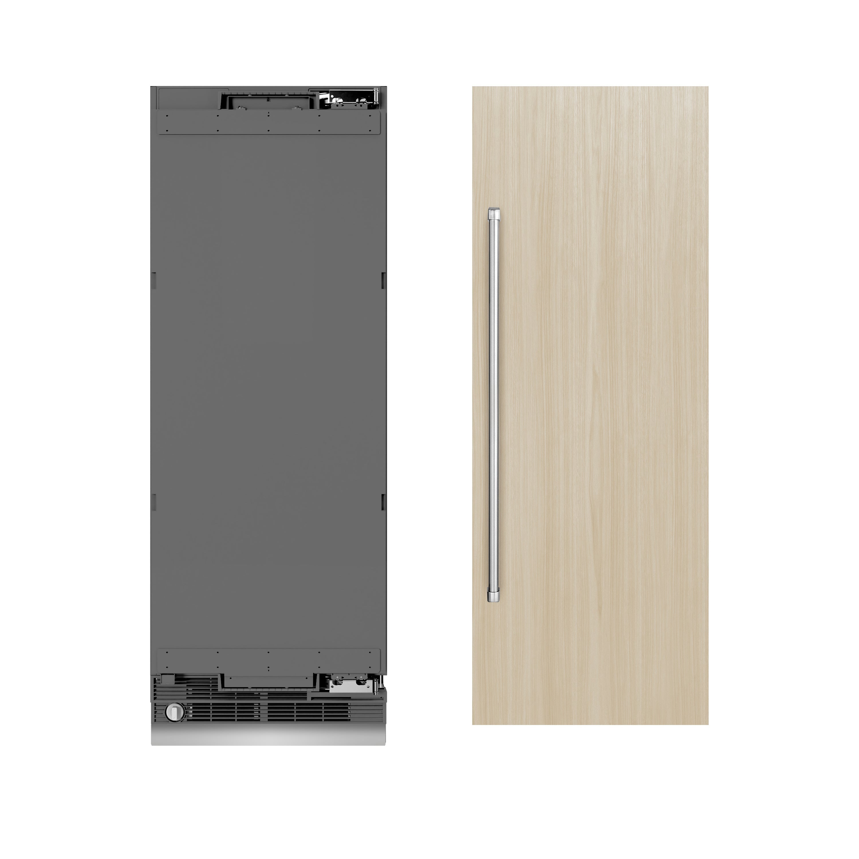 ZLINE 30 in. Column Refrigerator 16.7 Cu. Ft. Panel Ready Graphite Gray Interior (RBCRV-30)