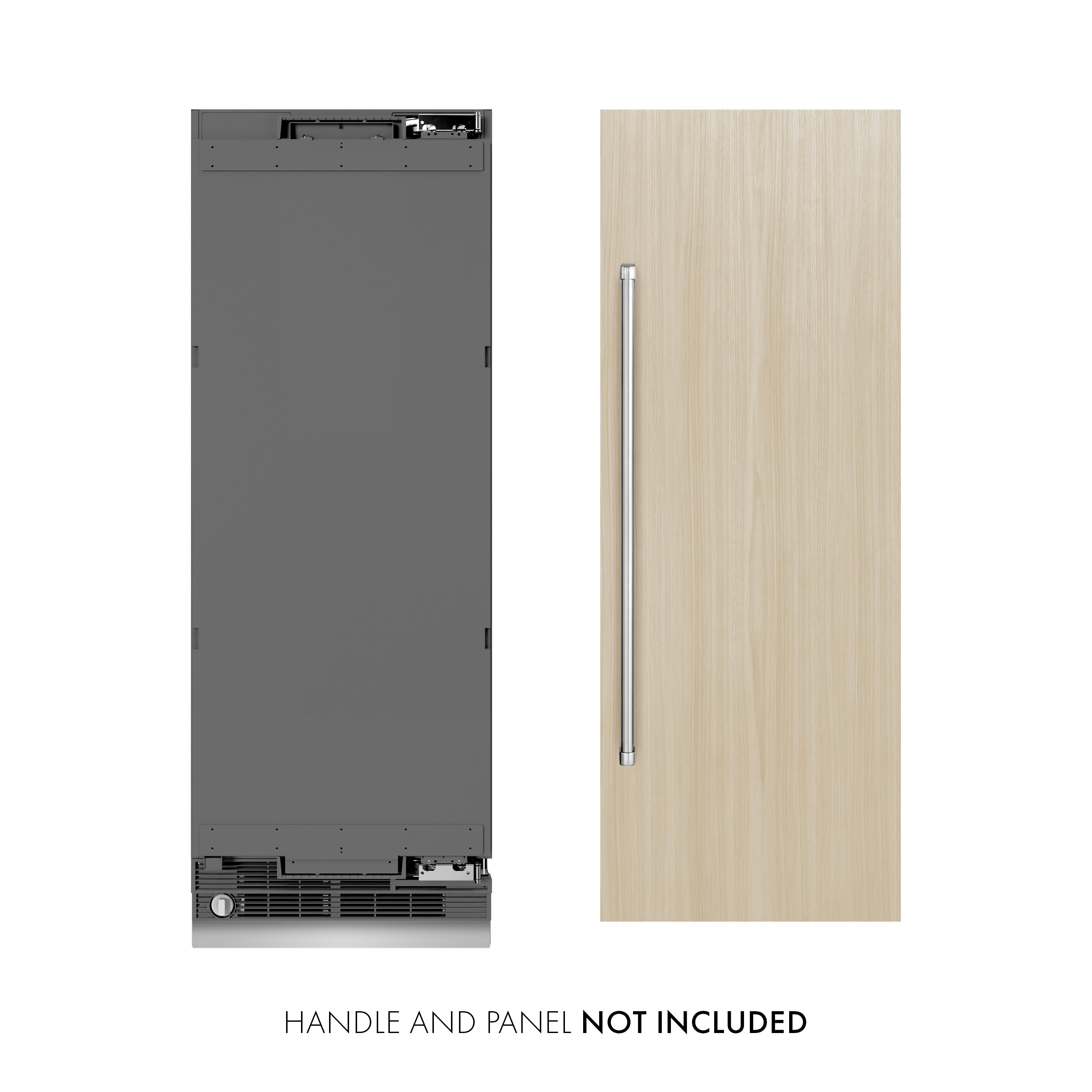 ZLINE 30 in. Column Refrigerator 16.7 Cu. Ft. Panel Ready Graphite Gray Interior (RBCRV-30)
