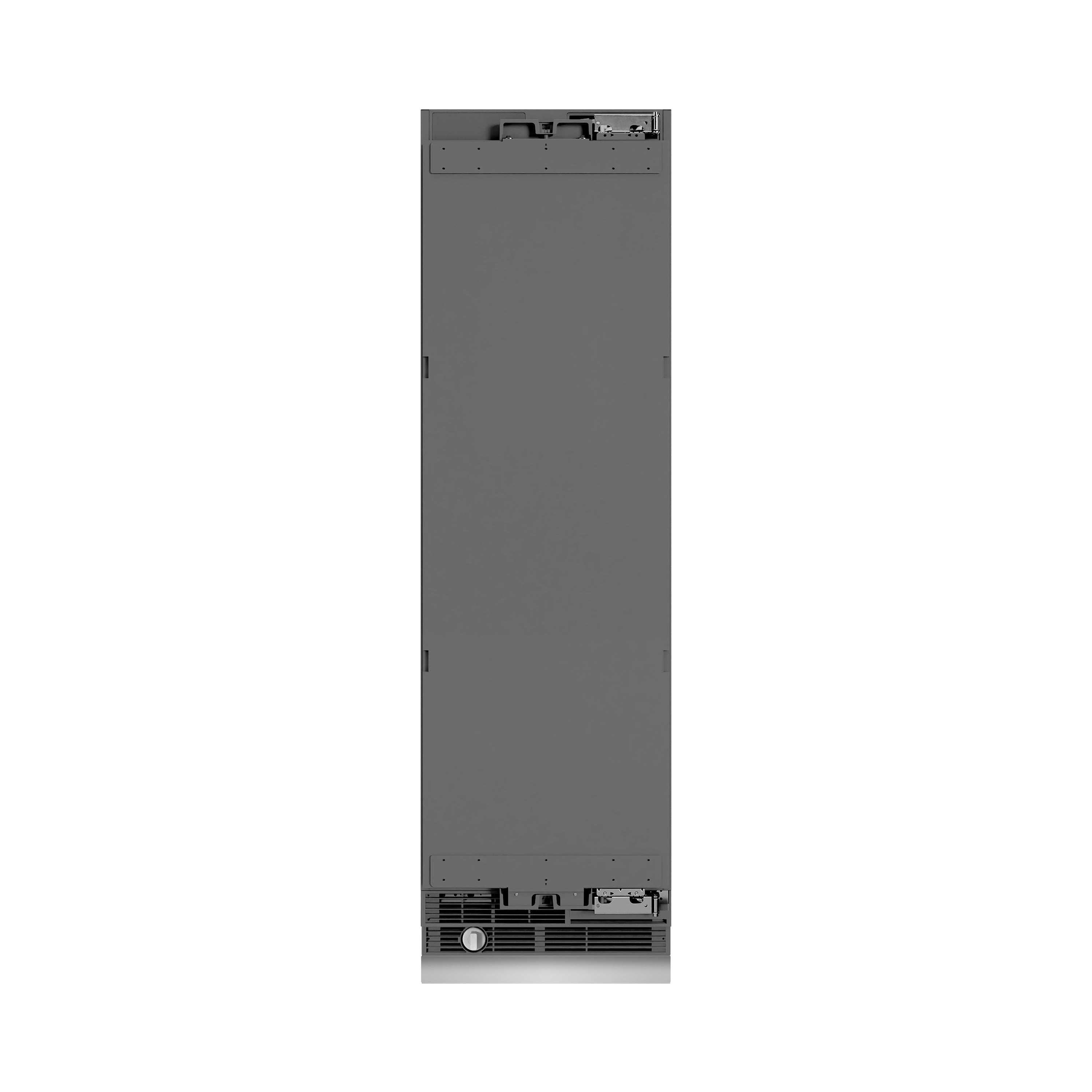 ZLINE 24 in. Panel Ready Column Refrigerator 12.5 cu. ft. Champagne Bronze Accents Graphite Gray Interior (RBCRVZ-24-CB)