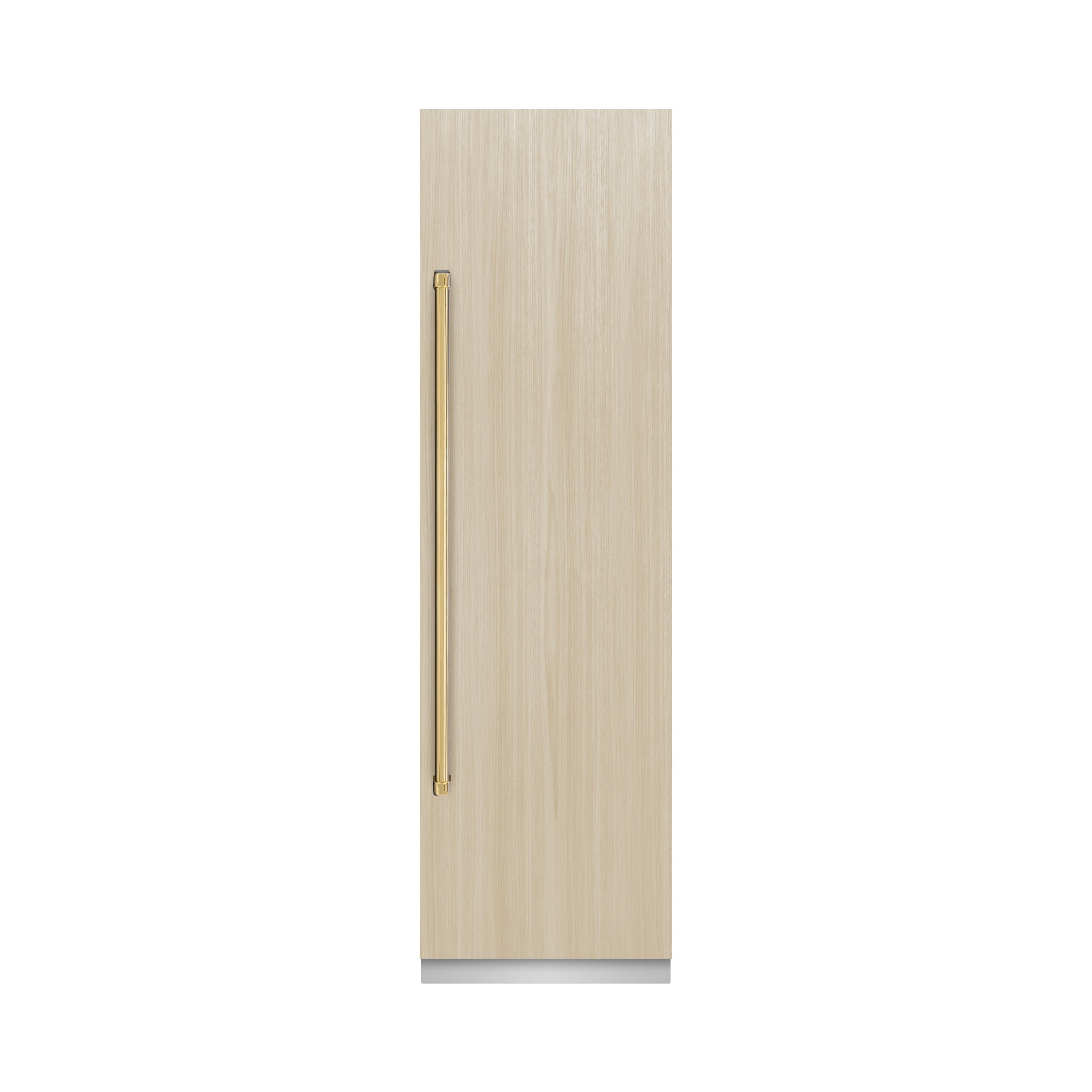 ZLINE 24 in. Panel Ready Column Refrigerator 12.5 cu. ft. Graphite Gray Interior Polished Gold Accents (RBCRVZ-24-G)