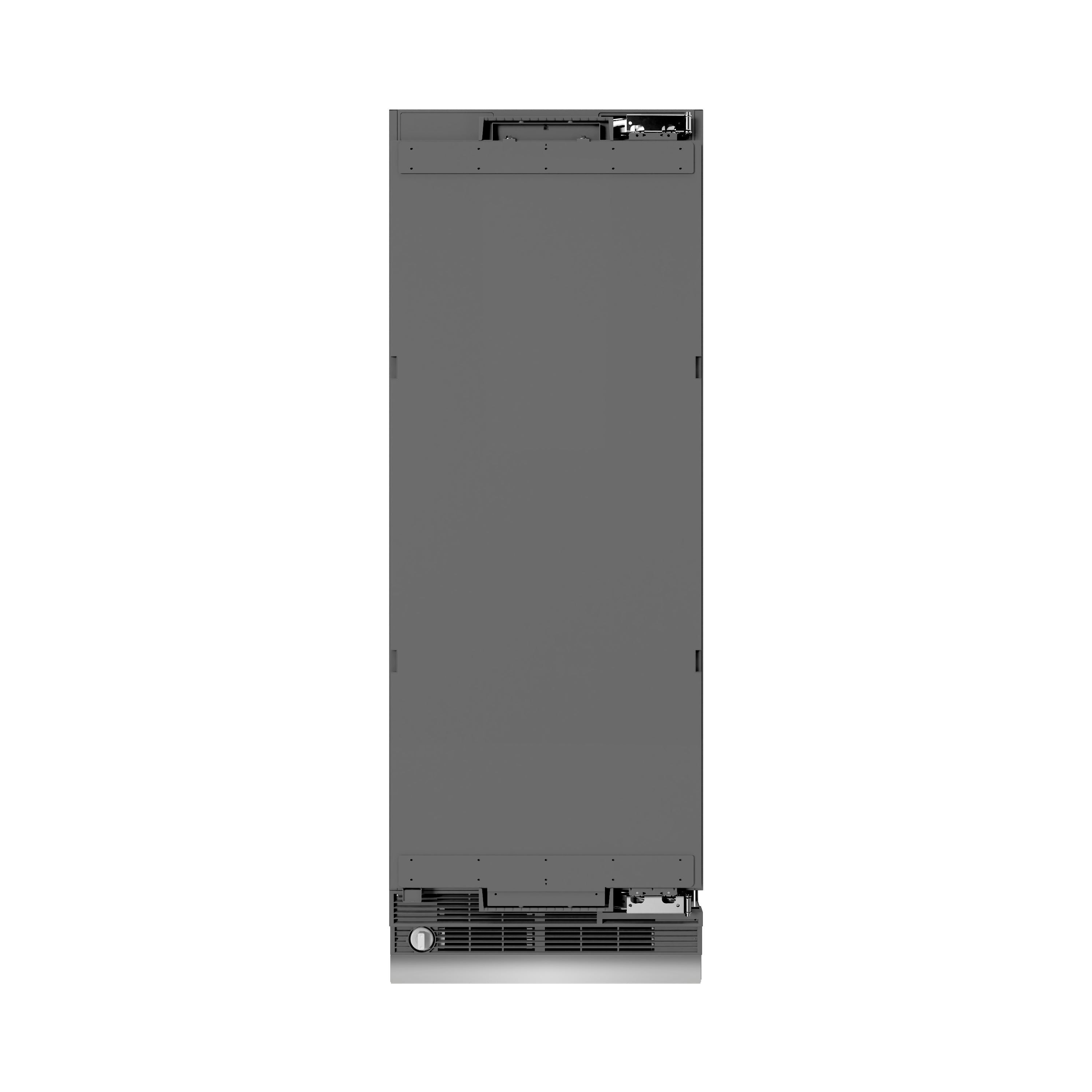 ZLINE 30 in. Panel Ready Column Refrigerator 16.7 cu. ft. Graphite Gray Interior Champagne Bronze Accents (RBCRVZ-30-CB)