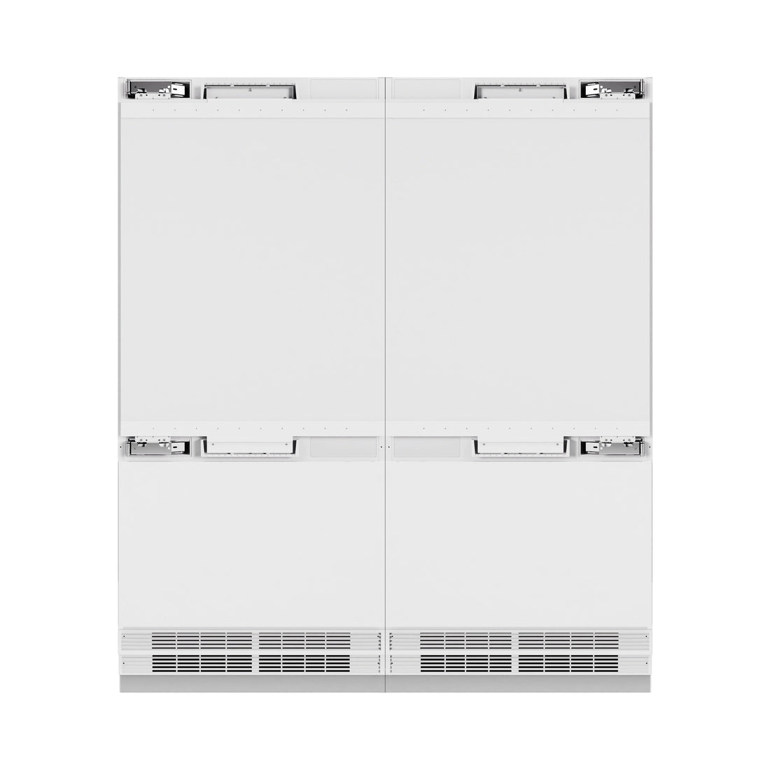 ZLINE 72 in. French Door Built-In Bottom Freezer Refrigerator Panel Ready 39.6 cu. ft. with Water Dispensers & Ice Makers (RBIT-72)