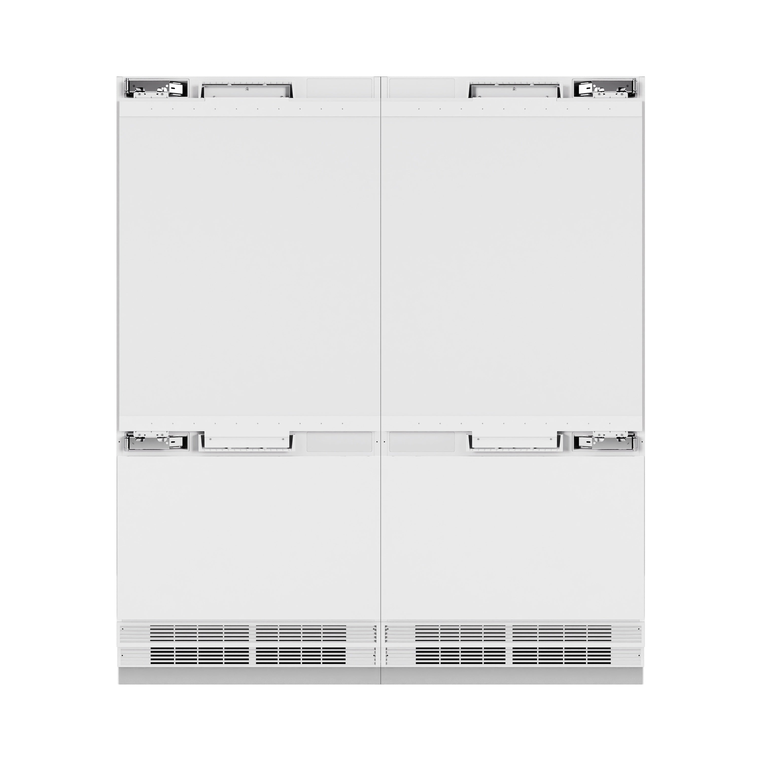 ZLINE 72 in. French Door Built-In Bottom Freezer Refrigerator Panel Ready 39.6 cu. ft. with Water Dispensers & Ice Makers (RBIT-72)