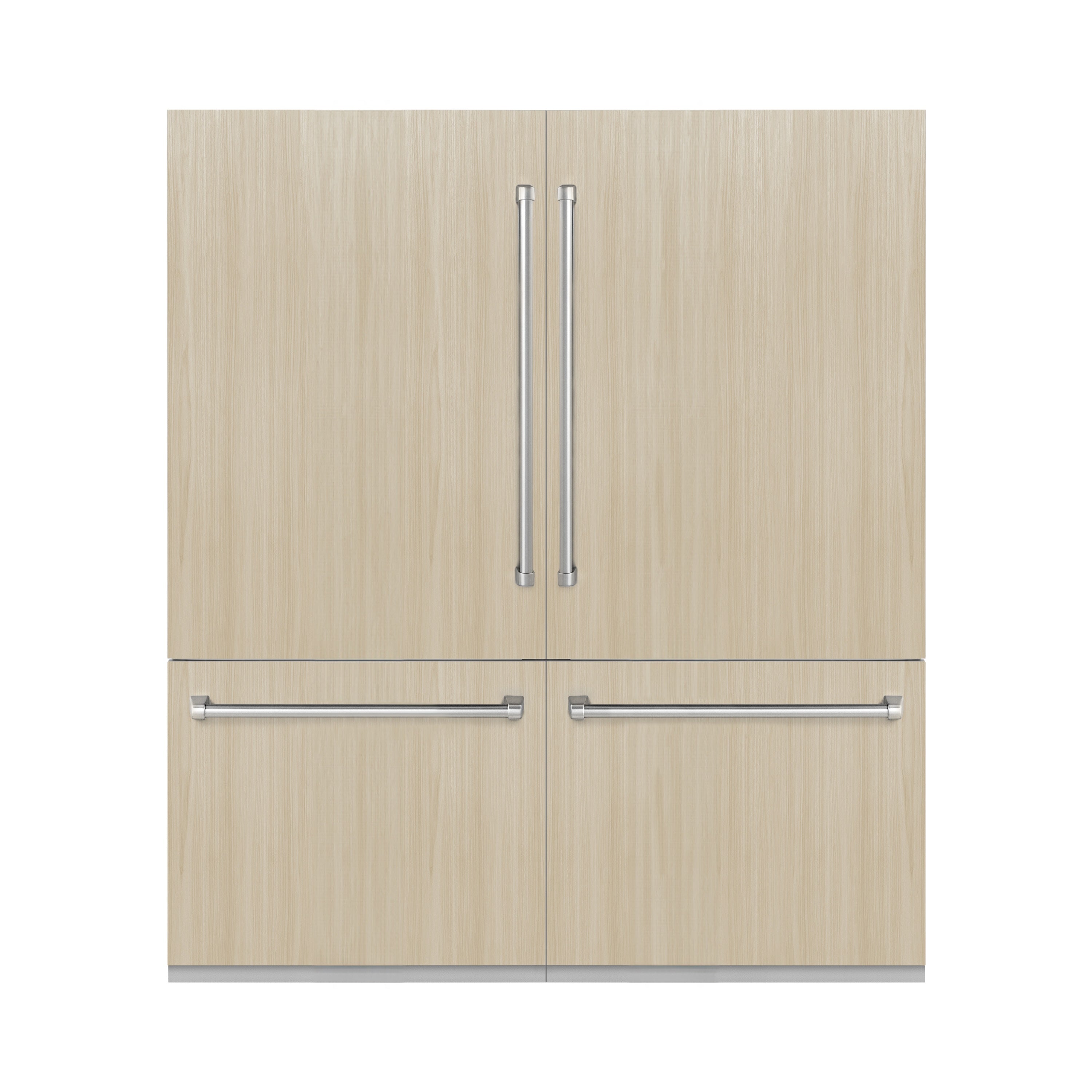 ZLINE 72 in. French Door Built-In Bottom Freezer Refrigerator Panel Ready 39.6 cu. ft. with Water Dispensers & Ice Makers (RBIT-72)