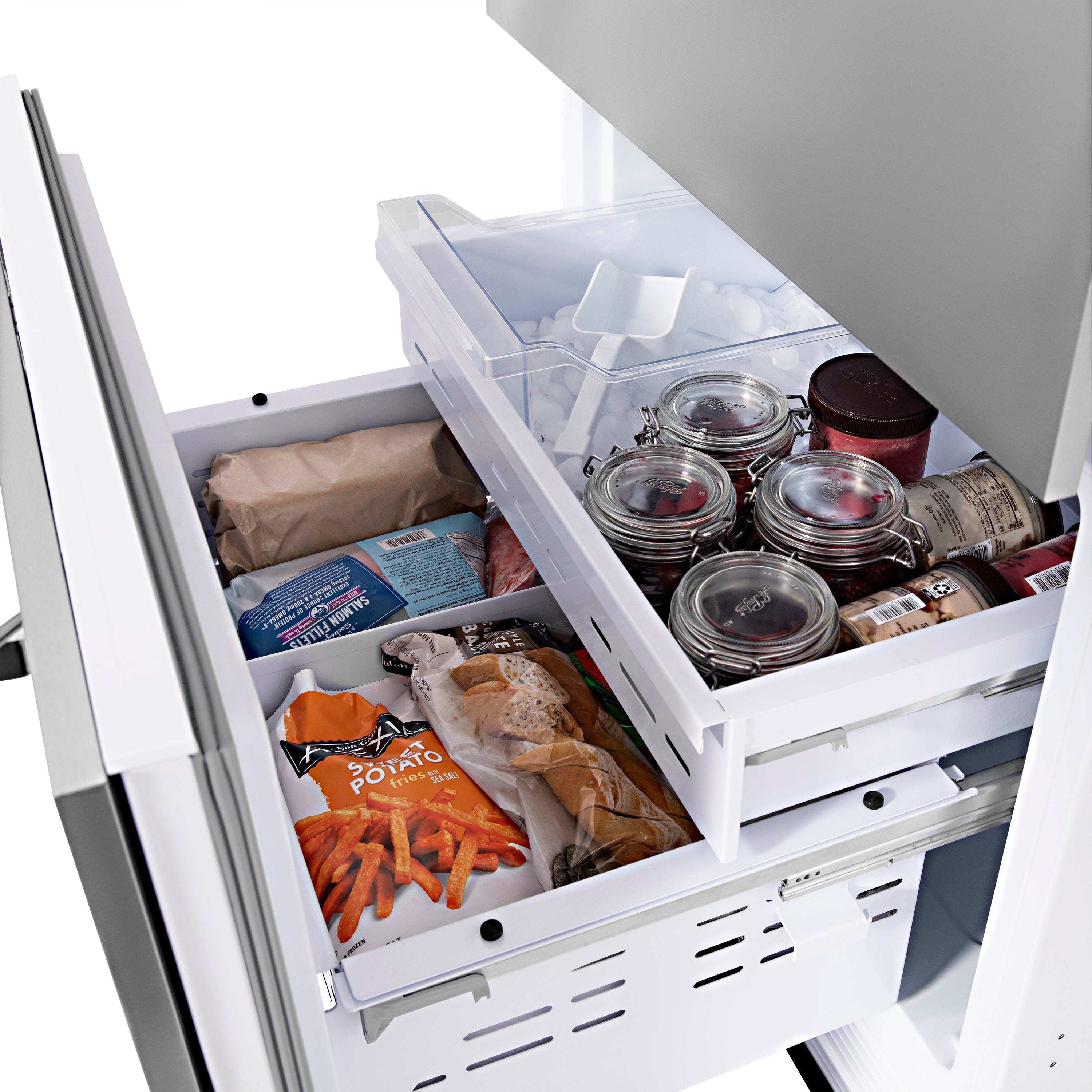 ZLINE 60 in. Built-In 4-Door French Door Refrigerator 32.2 cu. ft. Panel Ready Internal Water & Ice Dispenser (RBIV-60)