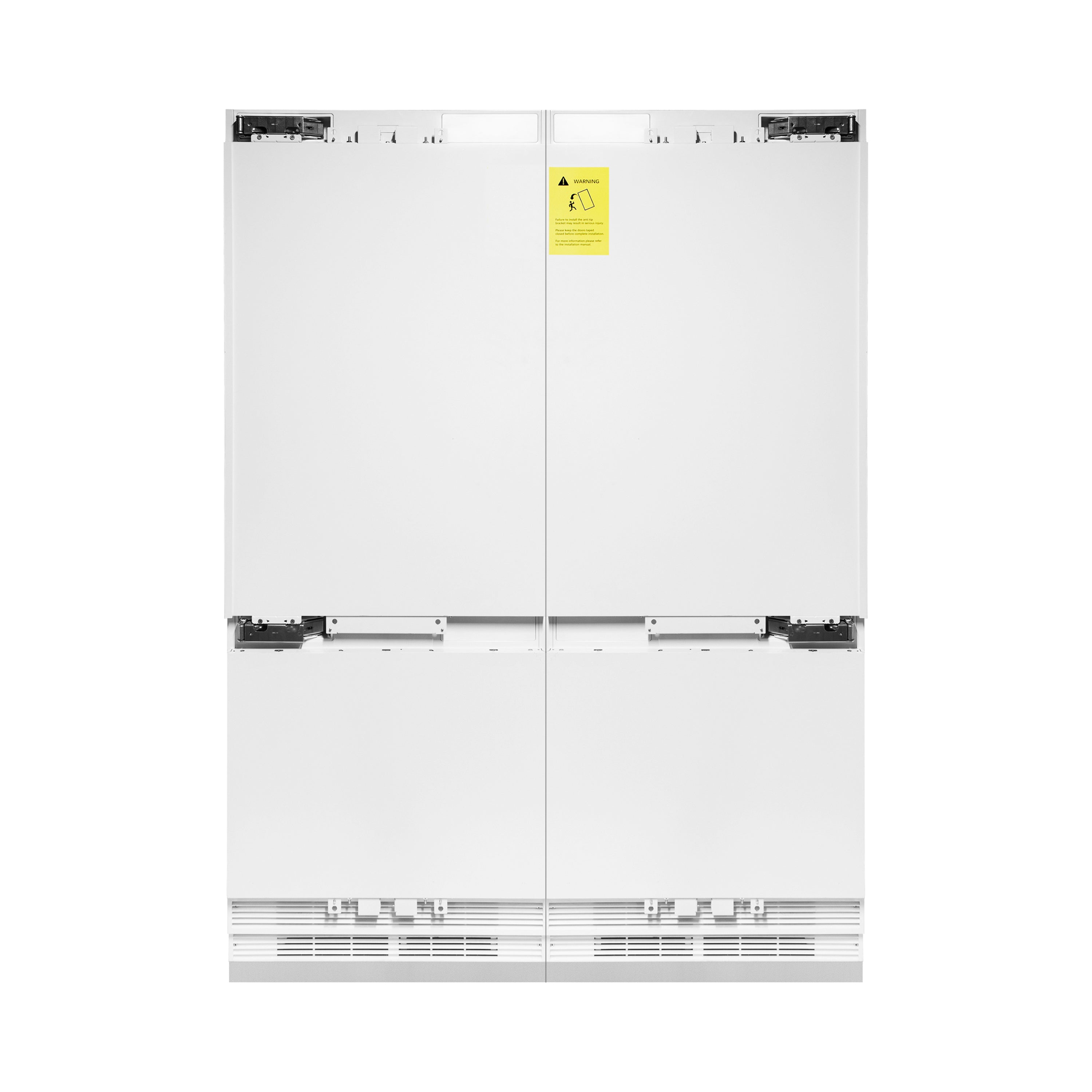 ZLINE 60 in Built-In French Door Refrigerator 32.2 cu. ft Panel Ready Stainless Steel Handles (RBIV-60-SS)