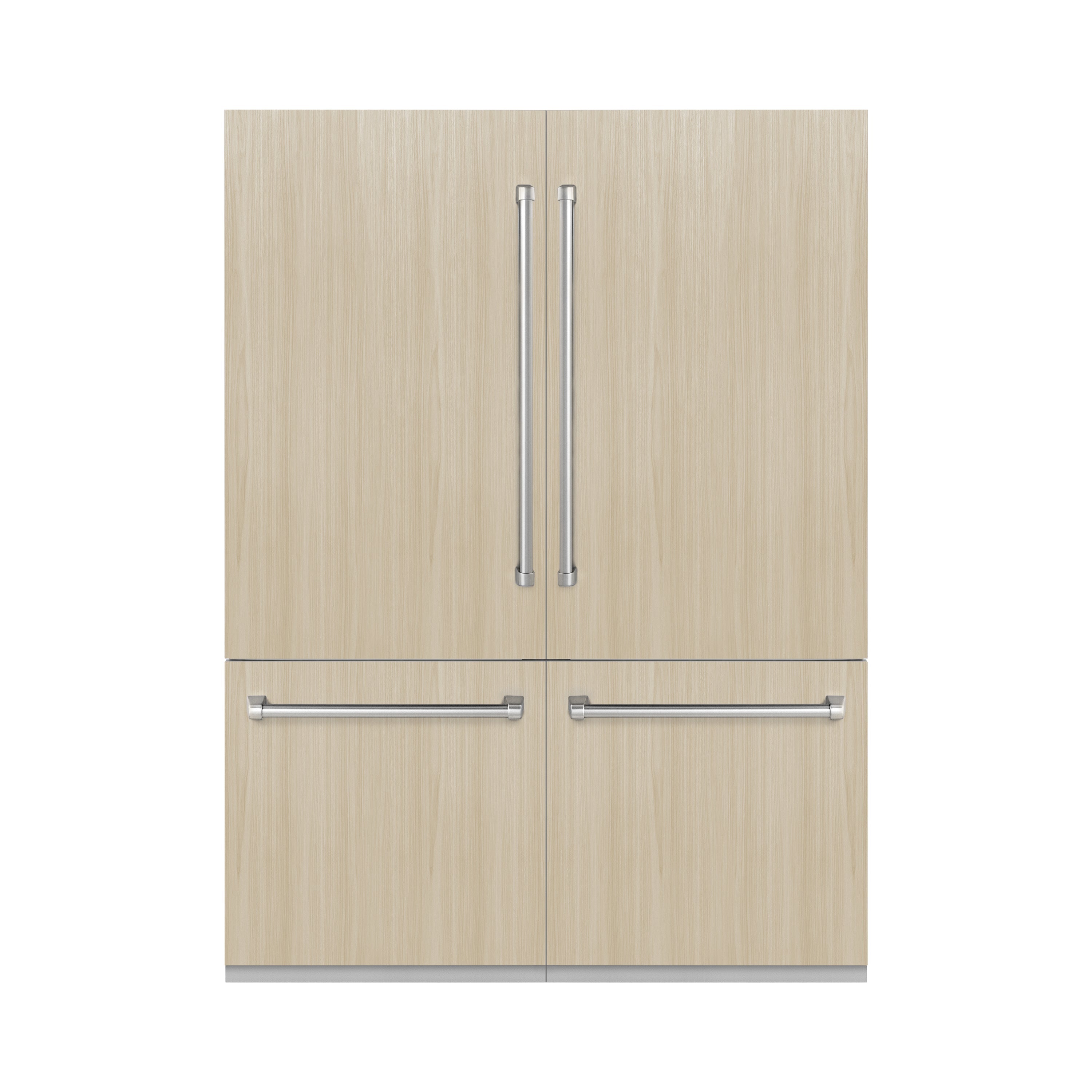 ZLINE 60 in Built-In French Door Refrigerator 32.2 cu. ft Panel Ready Stainless Steel Handles (RBIV-60-SS)