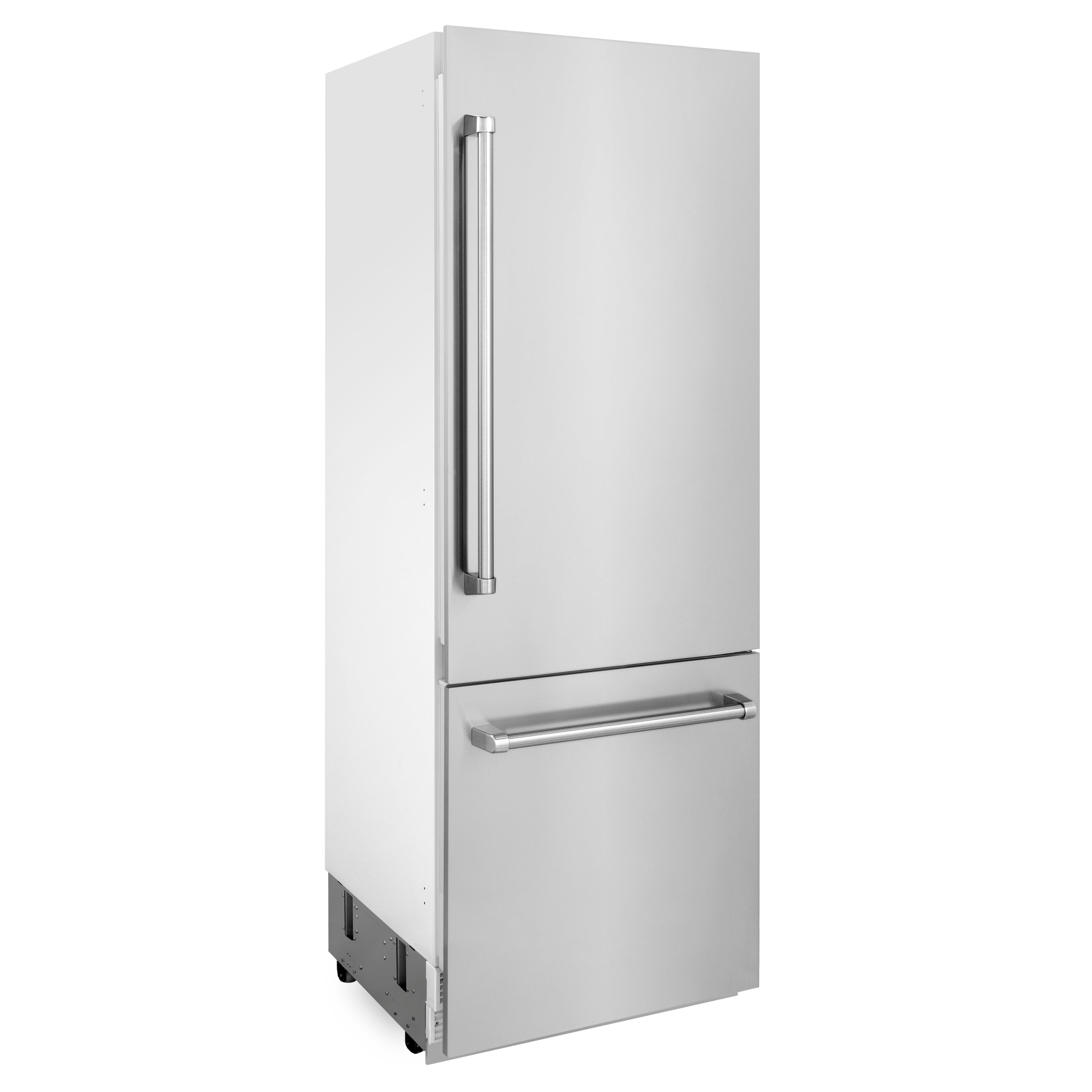 ZLINE 30 in. Built-In Bottom Freezer Refrigerator 16.1 cu. ft. 2-Door Internal Water & Ice Dispenser Stainless Steel (RBIV-304-30)