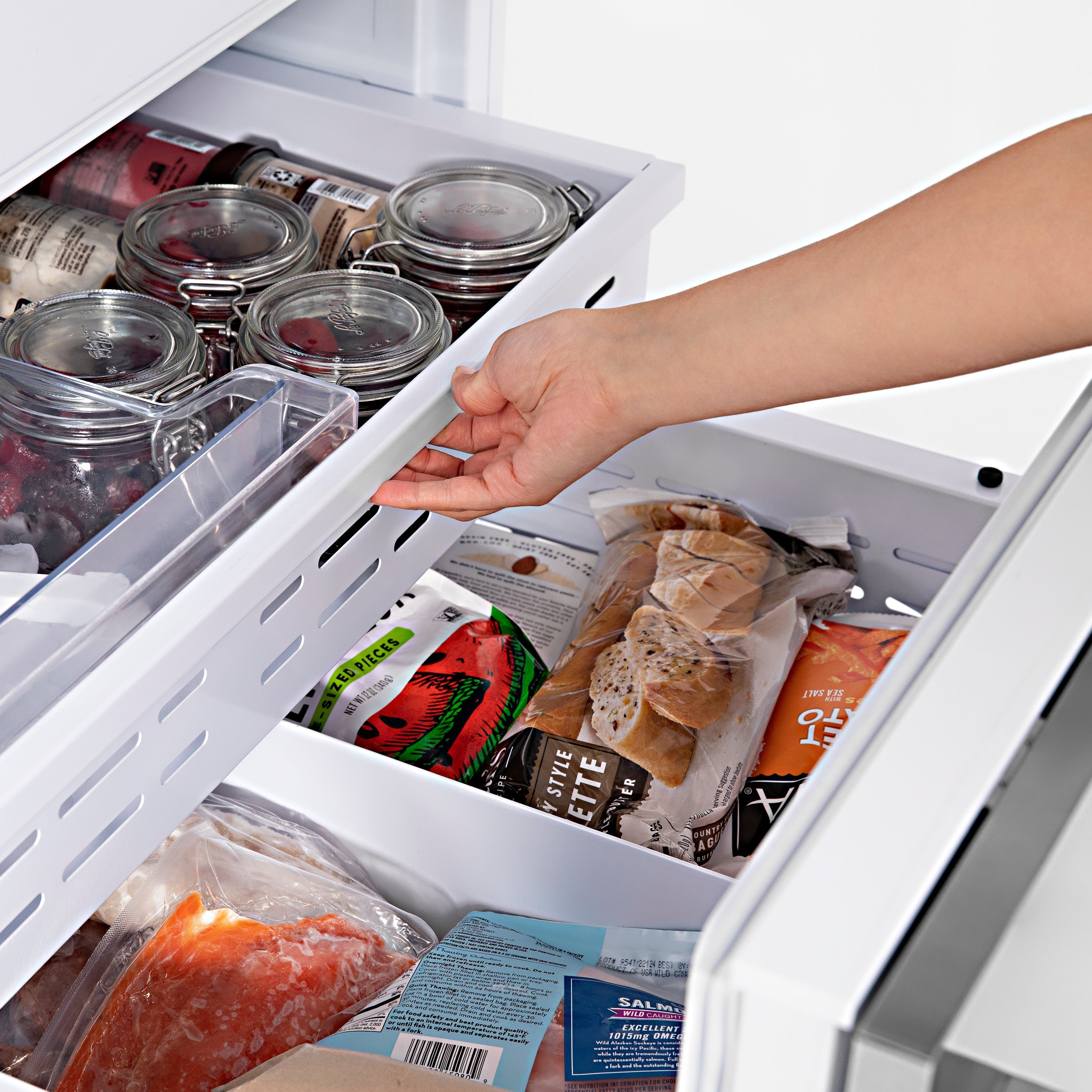 ZLINE 60-Inch Built-In 4-Door Refrigerator 32.2 Cu. Ft. Internal Water & Ice Dispenser Stainless Steel (RBIV-304-60)