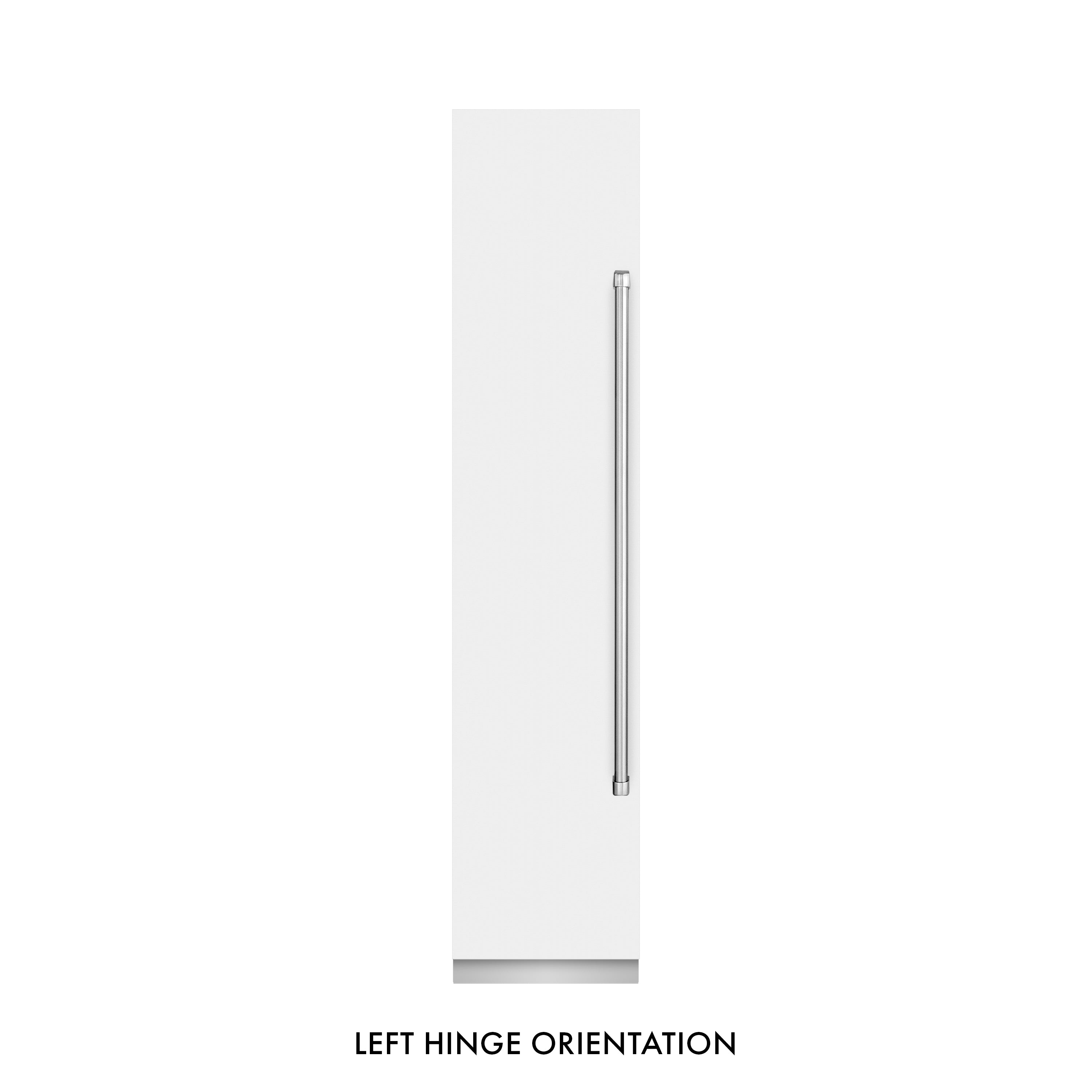 ZLINE 18" 8.6 cu. ft. Left Hinge Column Freezer in White Matte with Graphite Gray Interior, RCFVL-WM-18