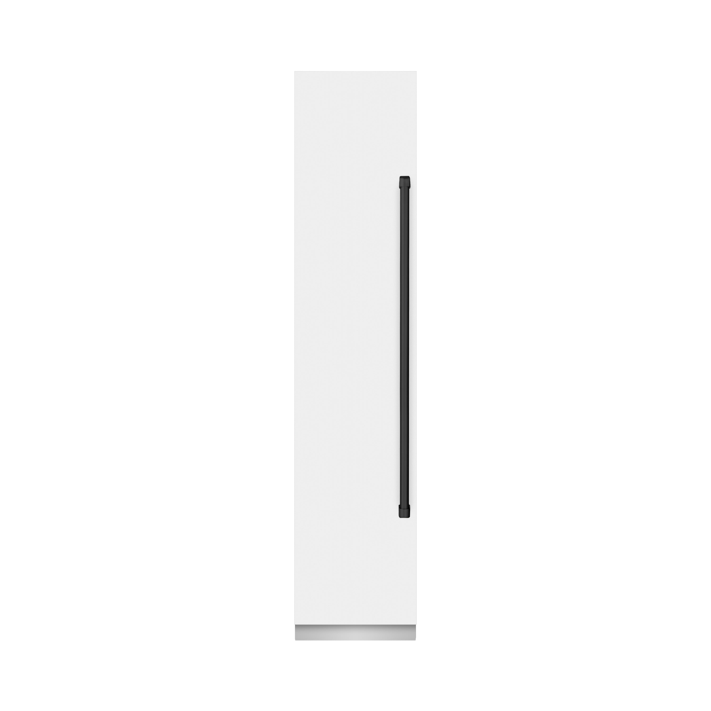 ZLINE Autograph 18" 8.6 cu. ft. Left Hinge Column Freezer in White Matte with Graphite Gray Interior and Matte Black Accents, RCFVLZ-WM-18-MB