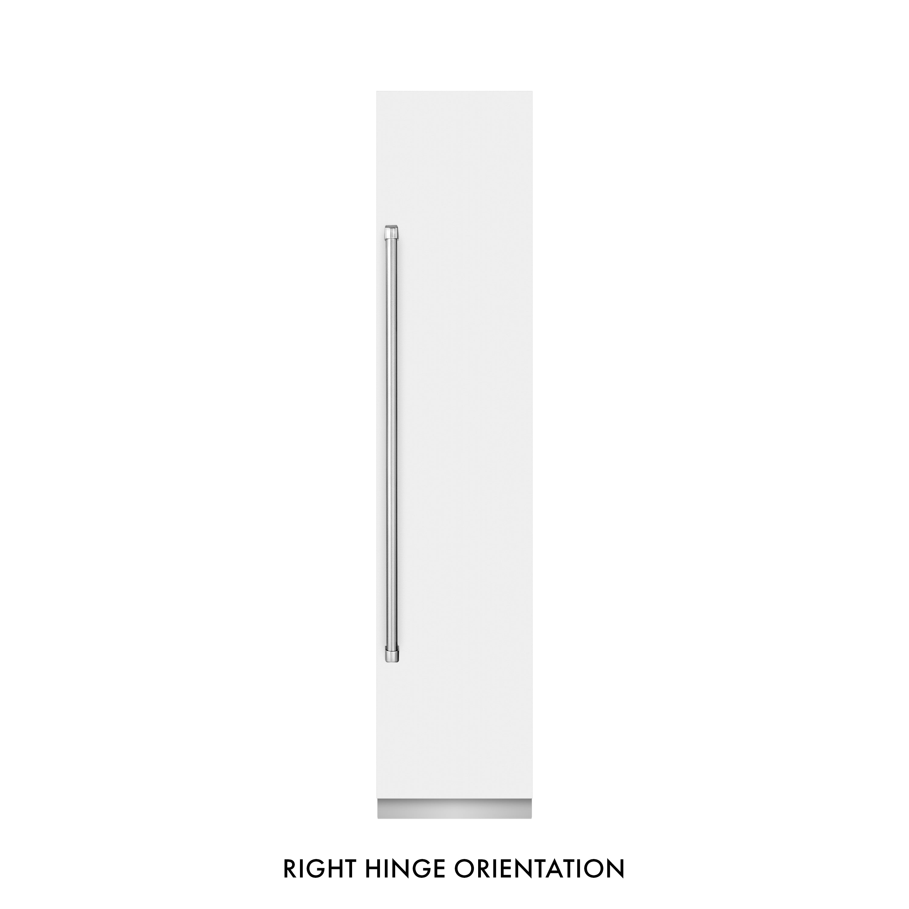 ZLINE 18" 8.6 cu. ft. Right Hinge Column Freezer in White Matte with Graphite Gray Interior, RCFVR-WM-18