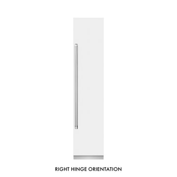 ZLINE 18" 8.6 cu. ft. Right Hinge Column Freezer in White Matte with Graphite Gray Interior, RCFVR-WM-18