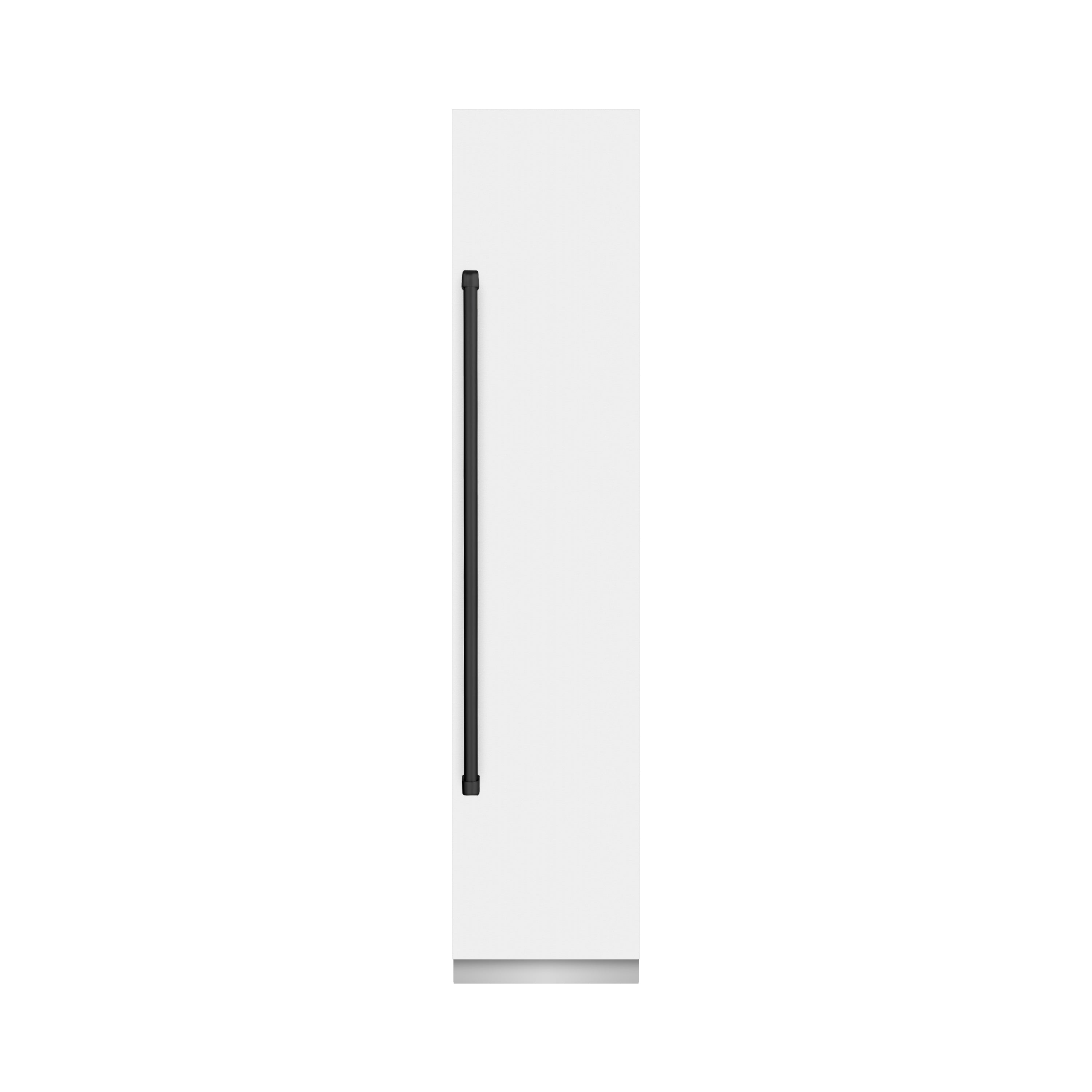 ZLINE Autograph 18" 8.6 cu. ft. Right Hinge Column Freezer in White Matte with Graphite Gray Interior and Matte Black Accents, RCFVRZ-WM-18-MB