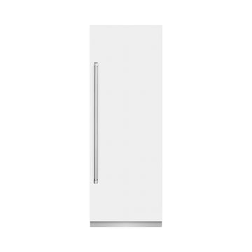 ZLINE 30 in. Column Refrigerator 16.7 Cu. Ft. White Matte with Graphite Gray Interior (RCRV-WM-30)