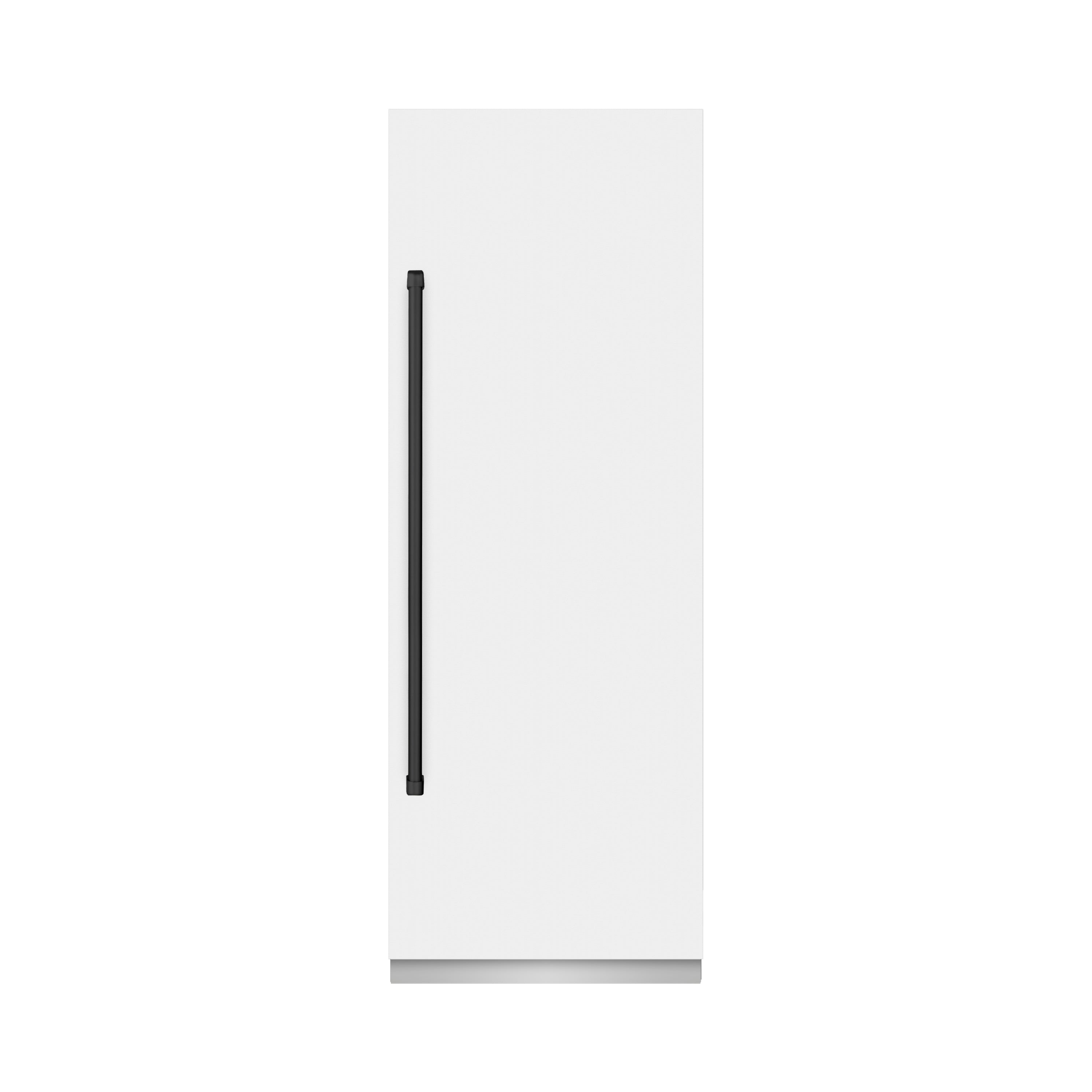 ZLINE 30 in. Column Refrigerator 16.7 cu. ft. White Matte Graphite Gray Interior Matte Black Accents (RCRVZ-WM-30-MB)