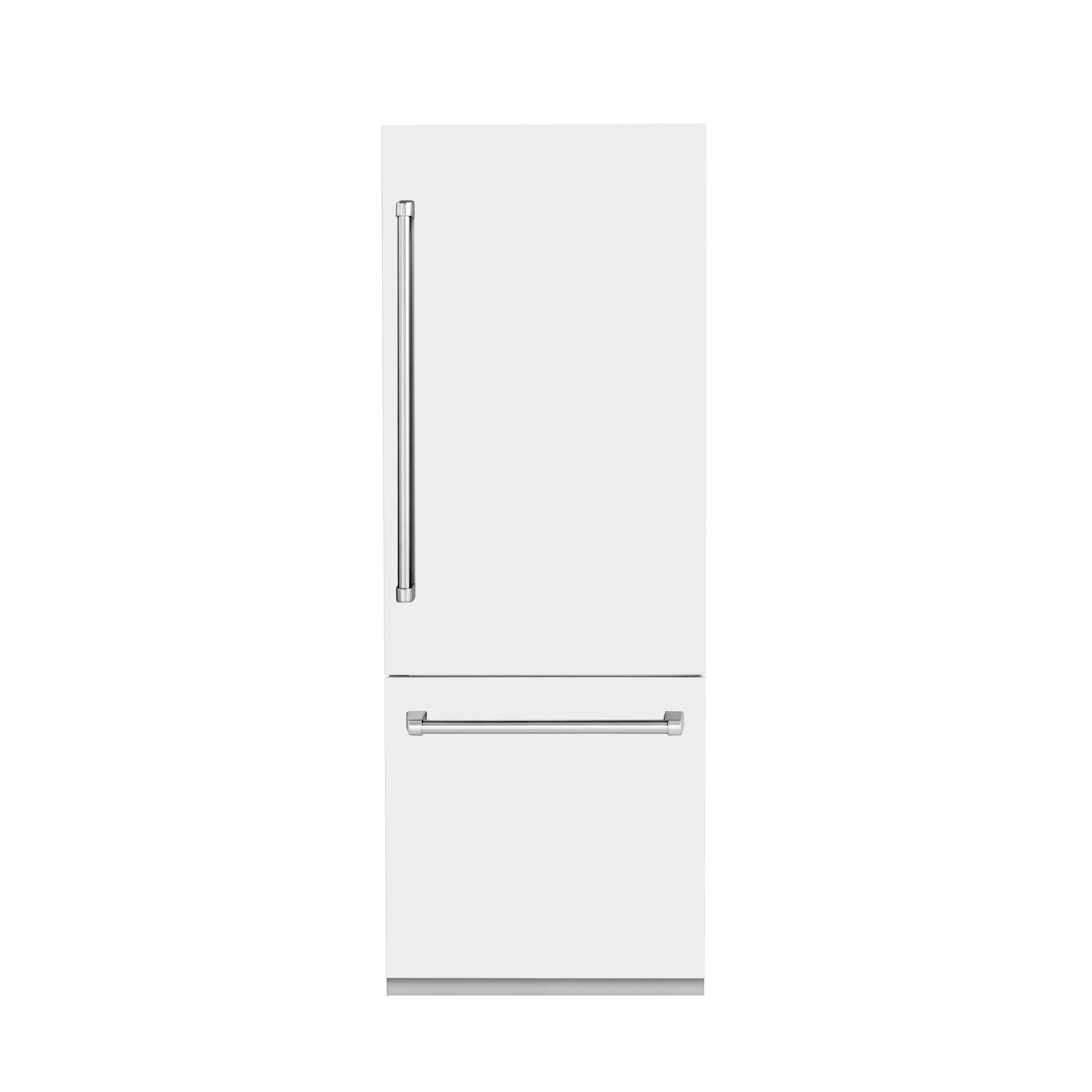 ZLINE 30 in Built-In Refrigerator 16.1 cu. ft. Internal Water & Ice Dispenser White Matte (RBIV-WM-30)