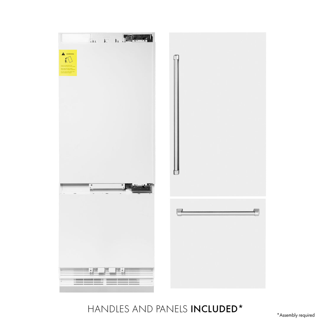 ZLINE 30 in Built-In Refrigerator 16.1 cu. ft. Internal Water & Ice Dispenser White Matte (RBIV-WM-30)