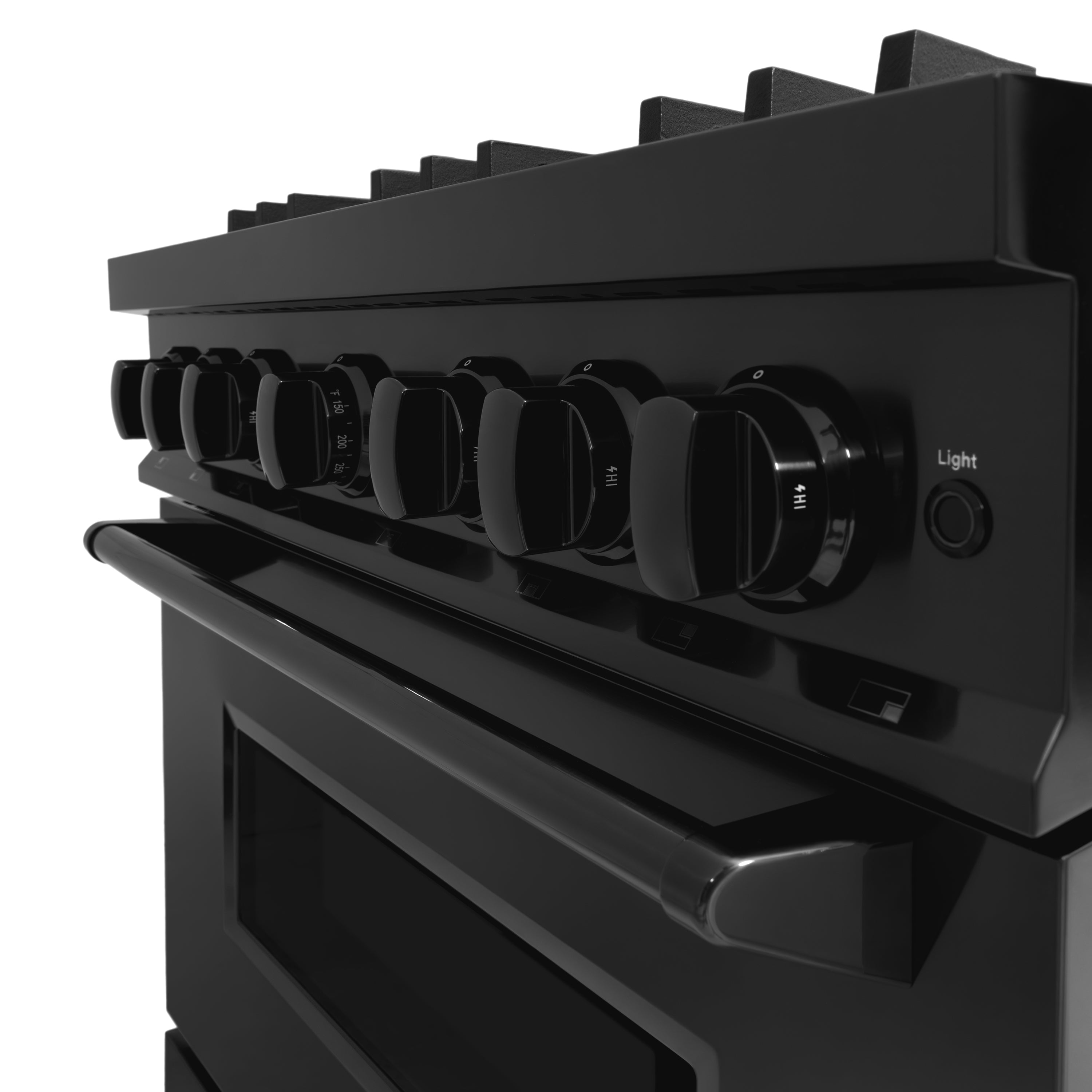ZLINE 36 in. Gas Range 5.2 cu. ft. 6 Burners Black Stainless Steel, MODEL CGRB-36