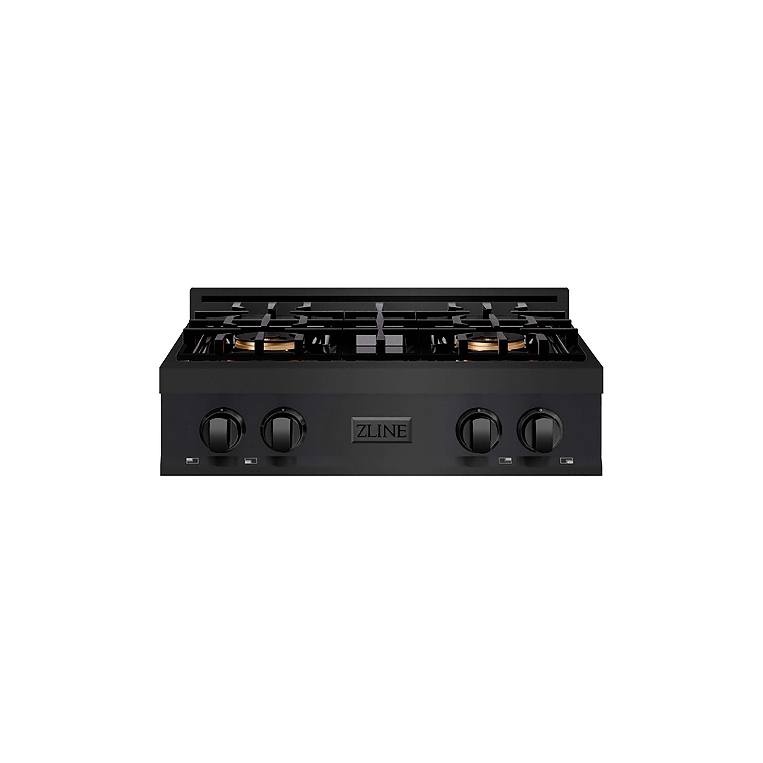 ZLINE 30" Classic Gas Rangetop with 4 Burner DuoPro™ Cooktop in Black Stainless Steel, PCRTB-30