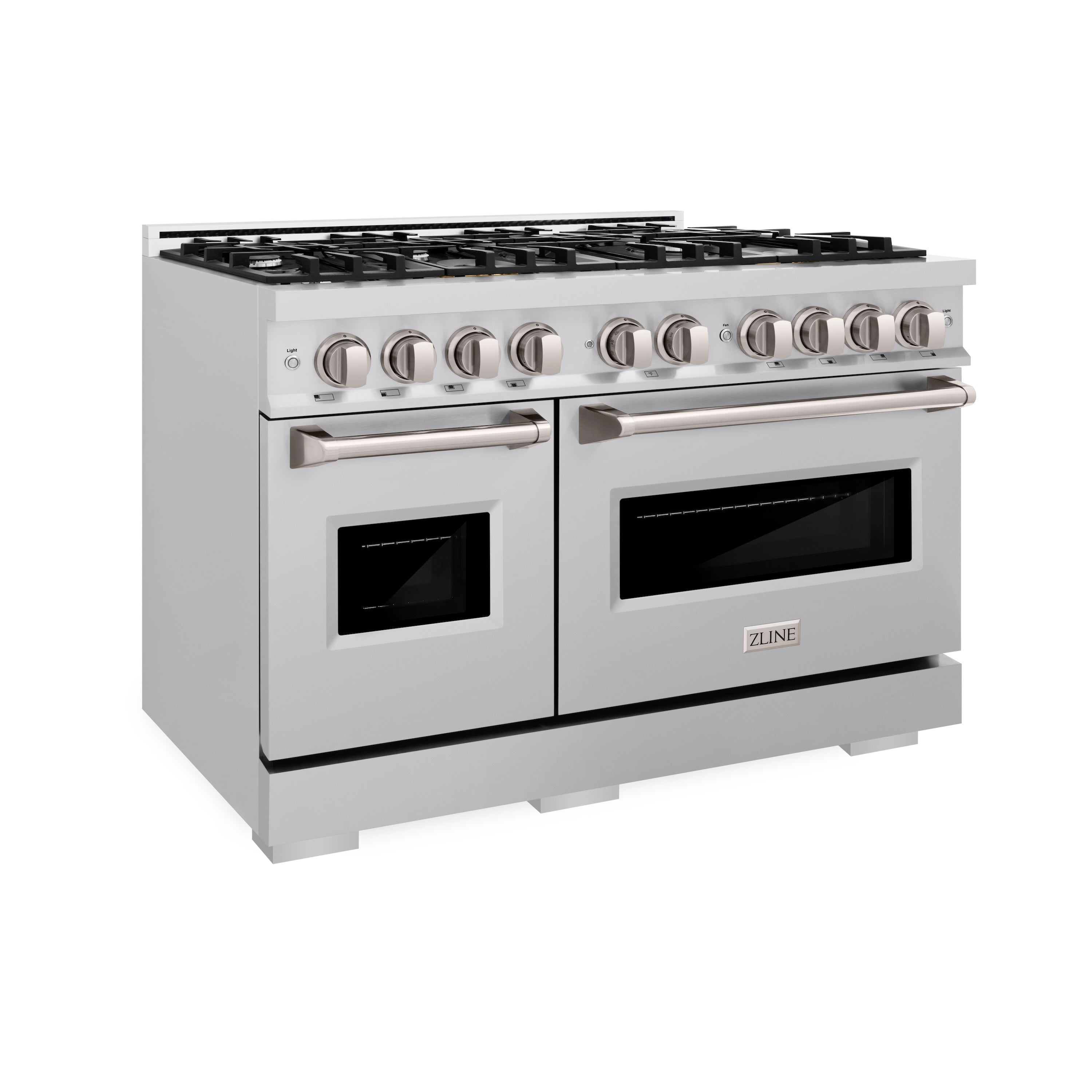 ZLINE 48-in 6.7 cu. ft. Classic Double Oven Dual Fuel Range with 8 Gas Burners and Electric Convection Oven in Stainless Steel (CDR48)