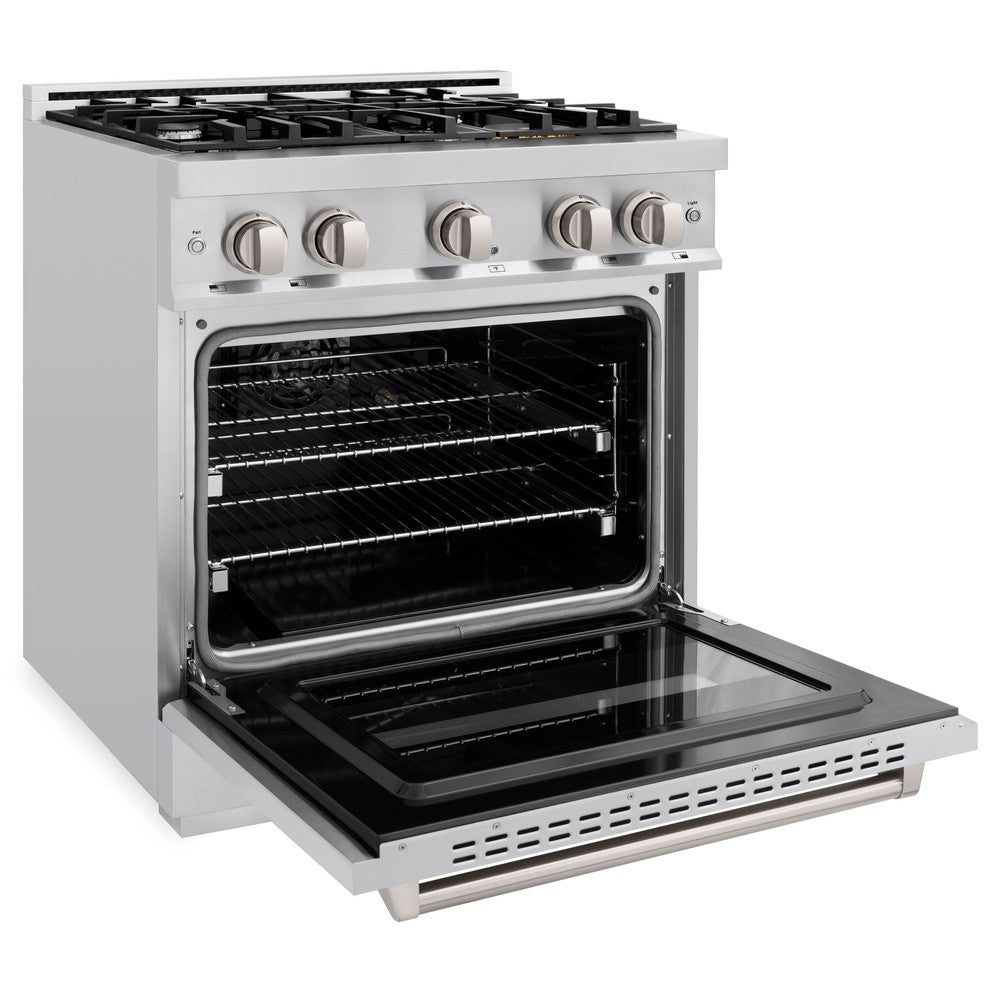 ZLINE 30-in 4.2 cu. ft. Classic Gas Range with 4 Burners, Stainless Steel, MODEL CGR30