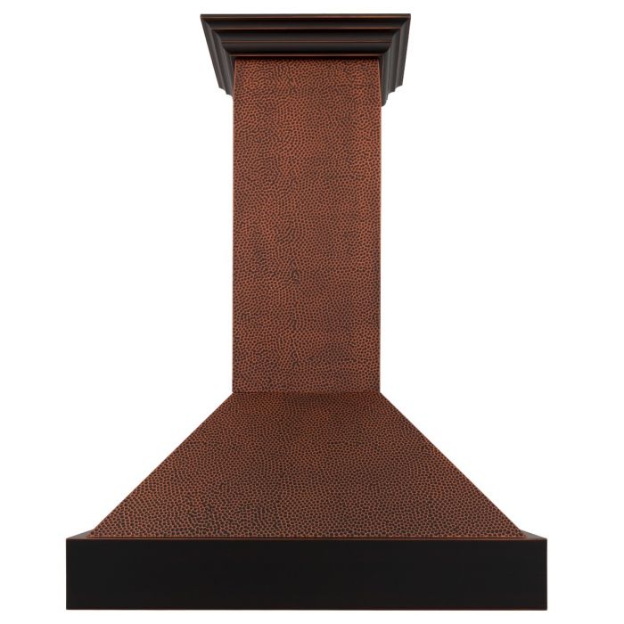 ZLINE 30 in. Wall Mount Range Hood 400 CFM Hand-Hammered Copper Finish (655-HBXXX-30)