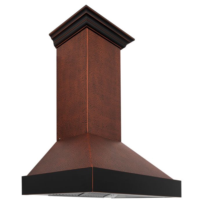 ZLINE 30 in. Wall Mount Range Hood 400 CFM Hand-Hammered Copper Finish (655-HBXXX-30)