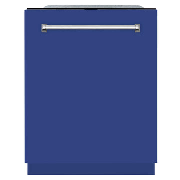 ZLINE Monument Series 24-Inch Top Control Dishwasher with 3rd Rack, Blue Matte, 45 dBA, DWMT-BM-24