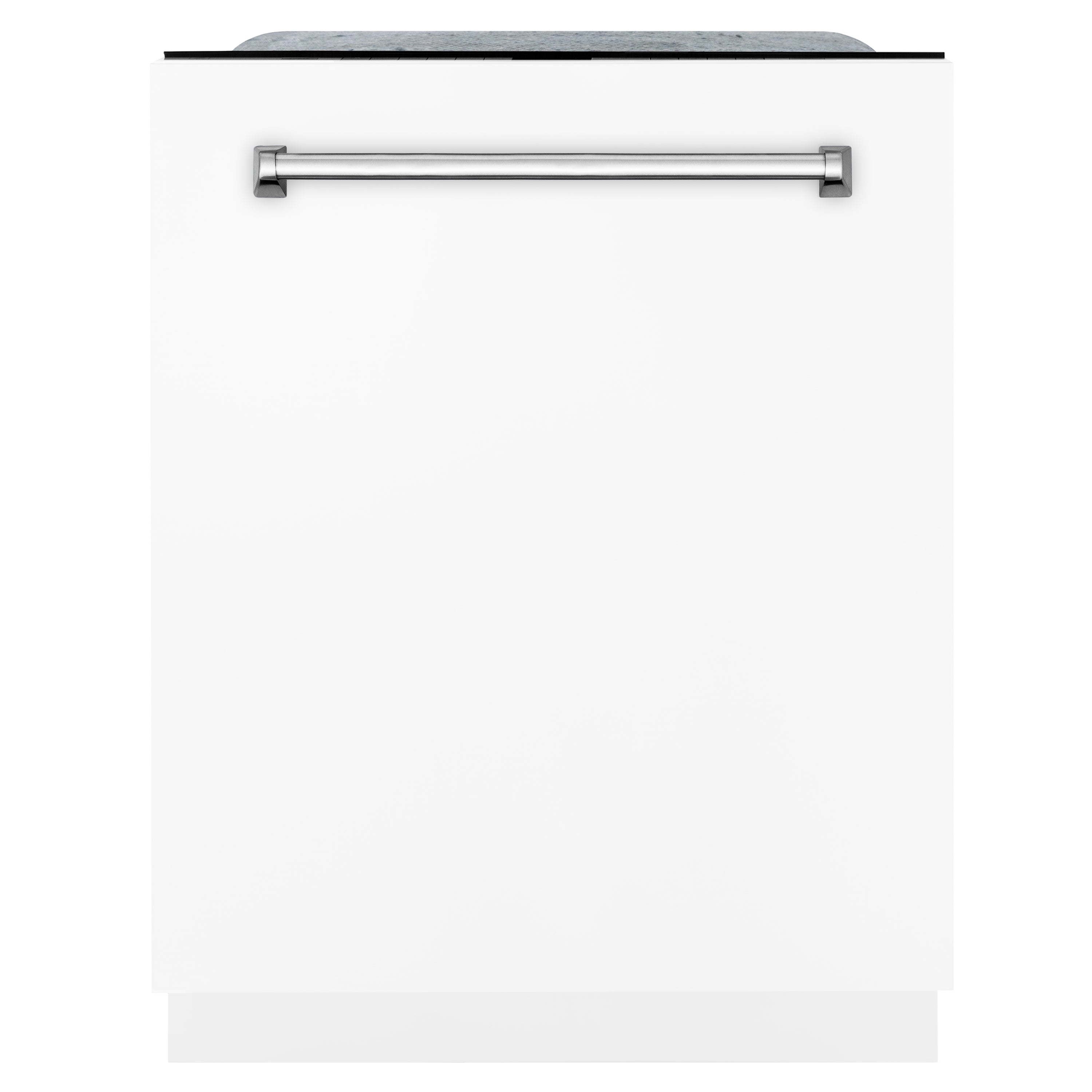 ZLINE 24-Inch Top Control Dishwasher with 3rd Rack, White Matte, 45 dBA, DWMT-WM-24