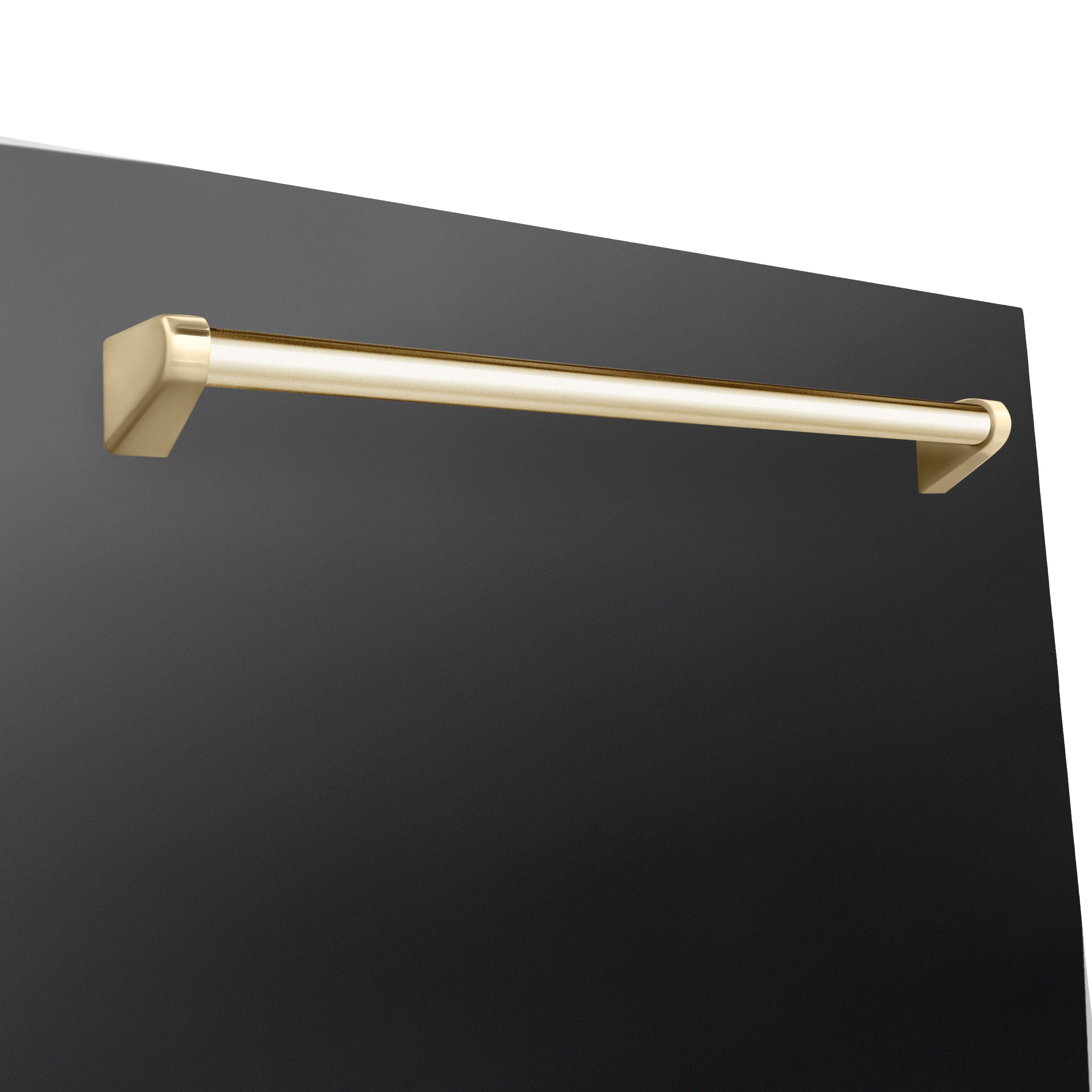 ZLINE Autograph Edition 24-Inch Tall Tub Dishwasher with 3rd Rack, Top Touch Controls, Black Stainless Steel, Gold Handle, DWMTZ-BS-24-G