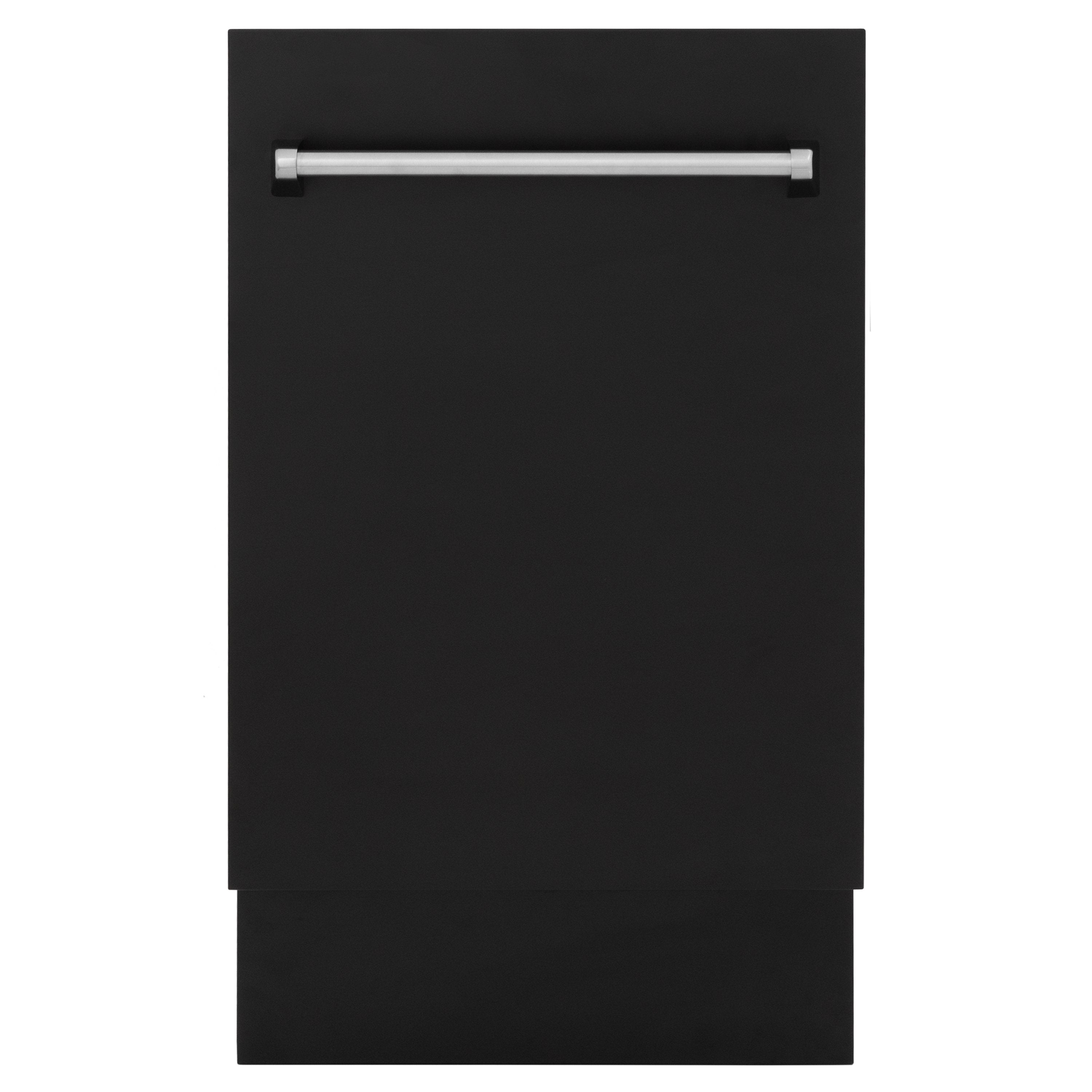 ZLINE 18-Inch Top Control Tall Tub Dishwasher with 3rd Rack, Matte Black, DWV-BLM-18