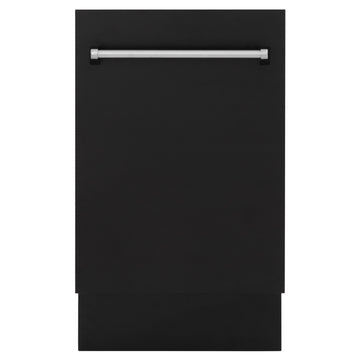 ZLINE 18-Inch Top Control Tall Tub Dishwasher with 3rd Rack, Matte Black, DWV-BLM-18