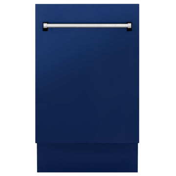 ZLINE 18-Inch Top Control Tall Tub Dishwasher with 3rd Rack, Blue Gloss, DWV-BG-18