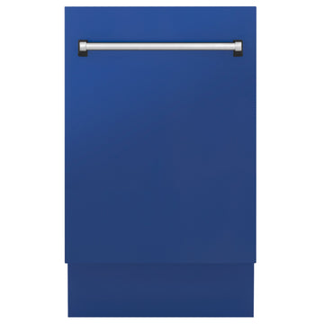 ZLINE 18-Inch Top Control Tall Tub Dishwasher with 3rd Rack, Blue Matte, Model DWV-BM-18
