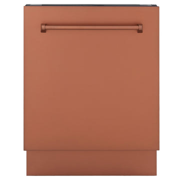 ZLINE 24-Inch Top Control Tall Tub Dishwasher with 3rd Rack, Copper, Model DWV-C-24
