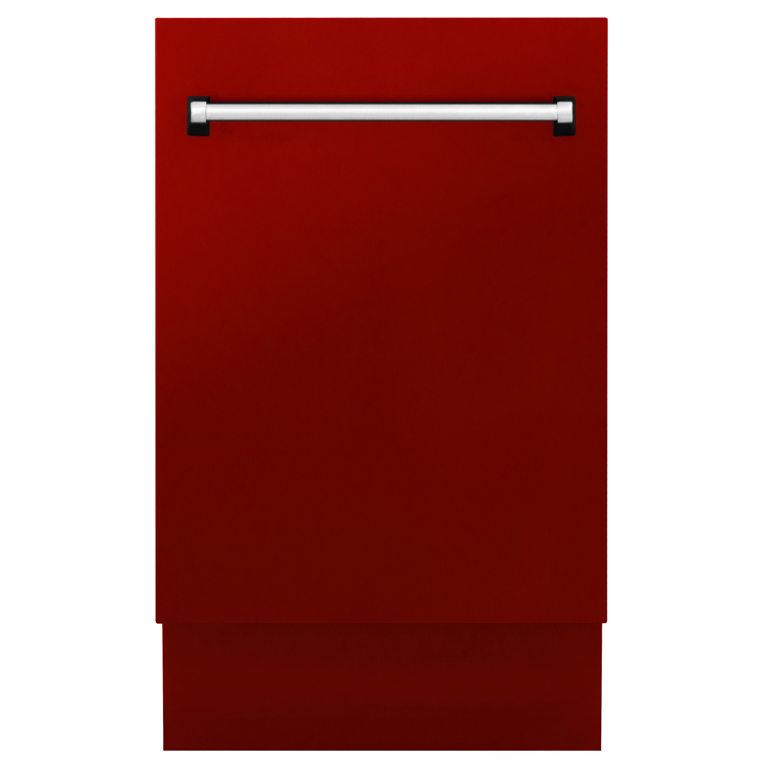 ZLINE 18-Inch Top Control Tall Dishwasher with 3rd Rack, Red Gloss, Model DWV-RG-18