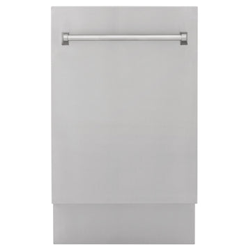 ZLINE 18-Inch Top Control Tall Tub Dishwasher, Stainless Steel, 3rd Rack, Model DWV-304-18
