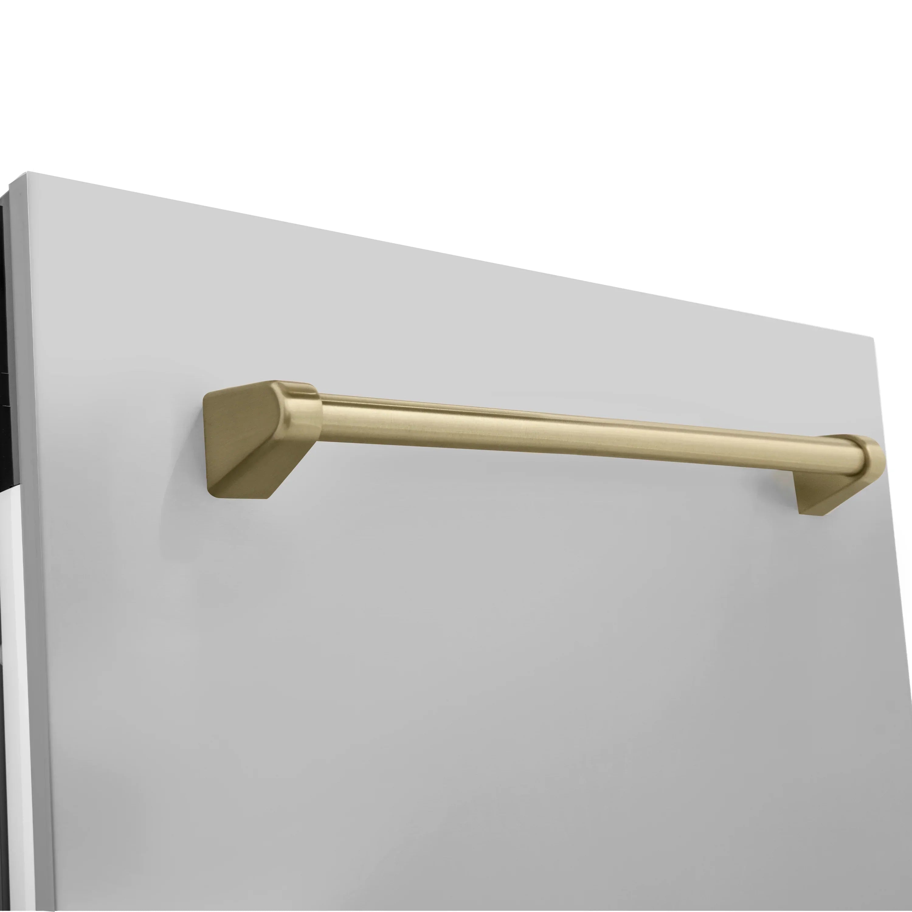 ZLINE Autograph Series 24-Inch Tall Built-In Dishwasher, Stainless Steel, Champagne Bronze Handle, DWVZ-304-24-CB