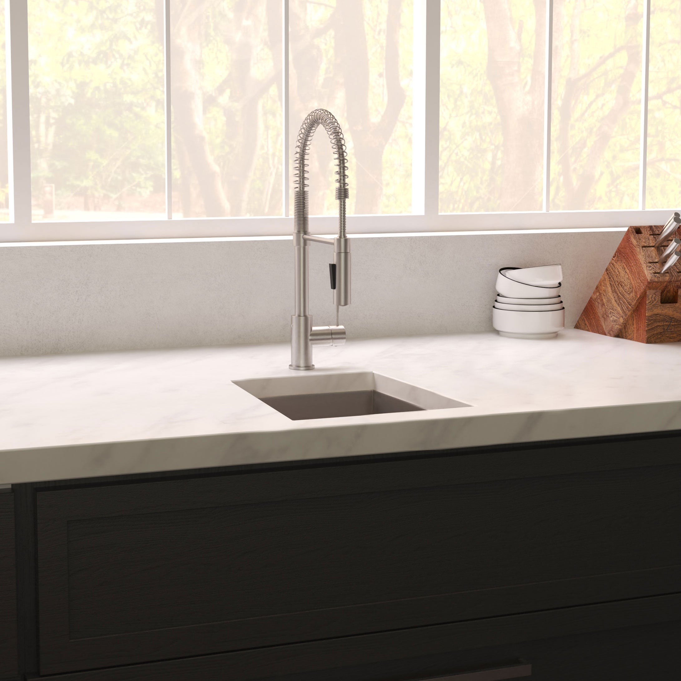 ZLINE 15" Boreal Undermount Single Bowl Satin Stainless Steel Bar Kitchen Sink, SUS-15S