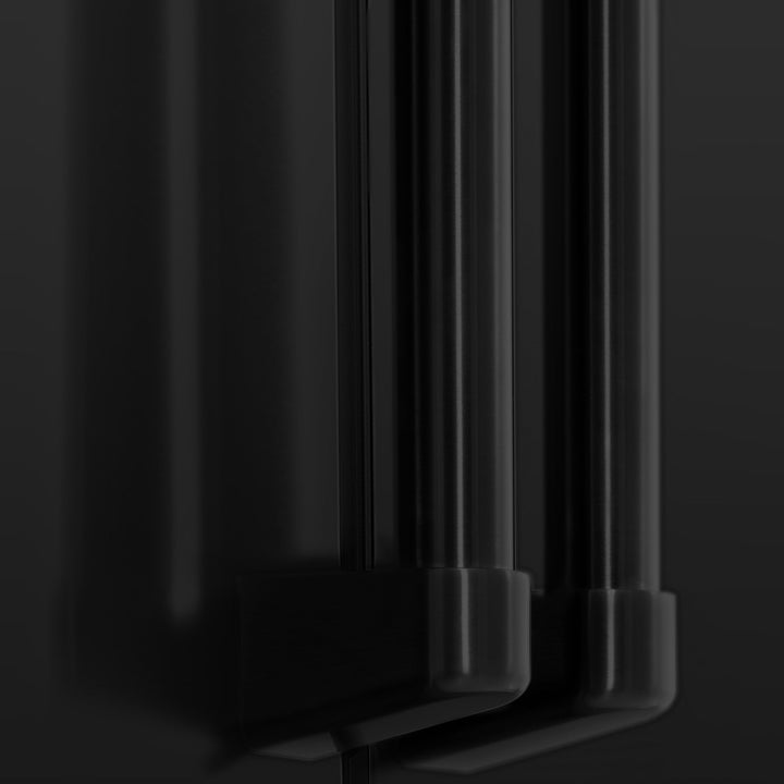 ZLINE 36 in French Door Refrigerator 21.6 cu. ft. Water & Ice Dispenser Water Filter Black Stainless Steel (RFM-W-WF-36-BS)
