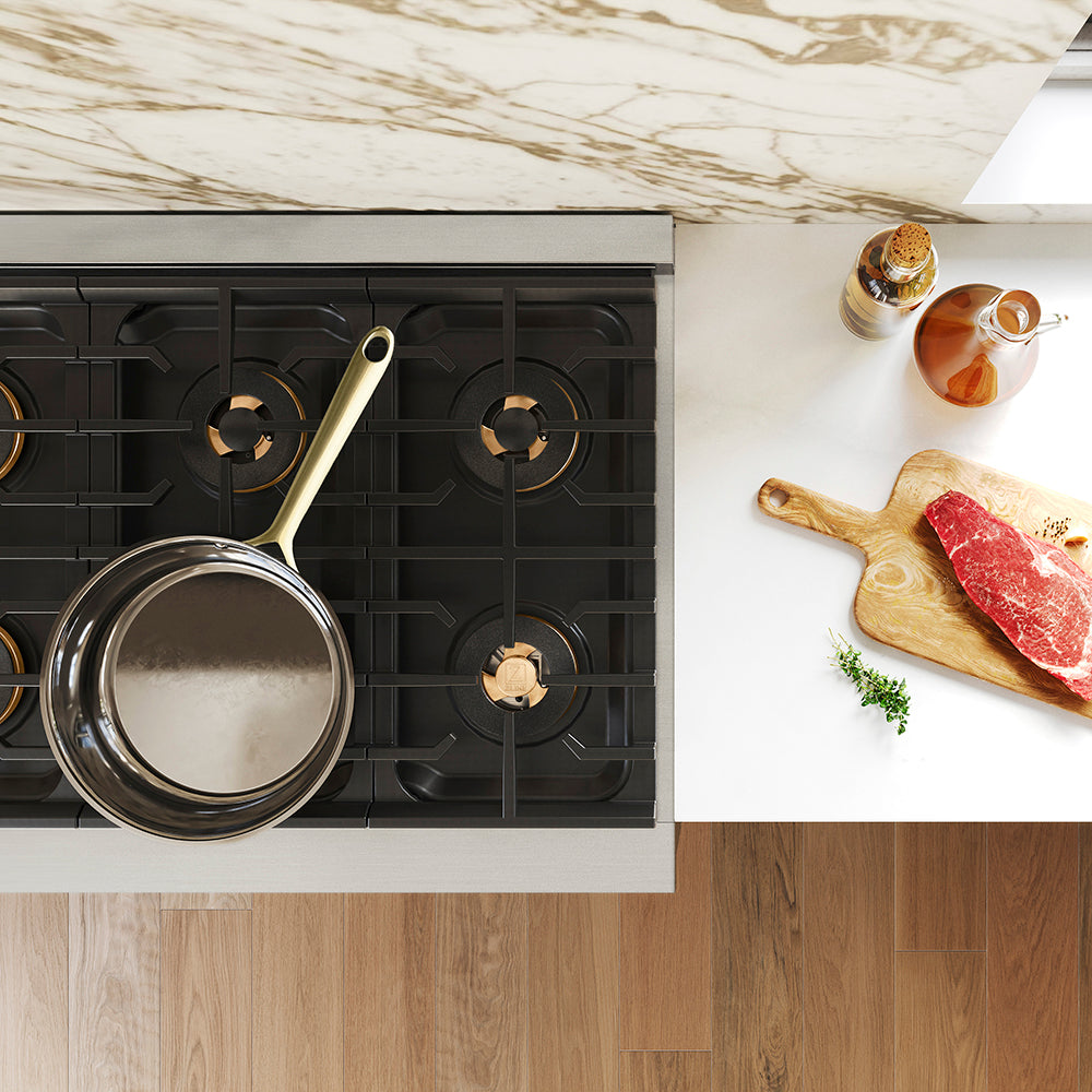 ZLINE 48 in. Gas Range 6.7 cu. ft. Dual Ovens 8 Burner DuoPro™ Cooktop Stainless Steel (PSGR48)